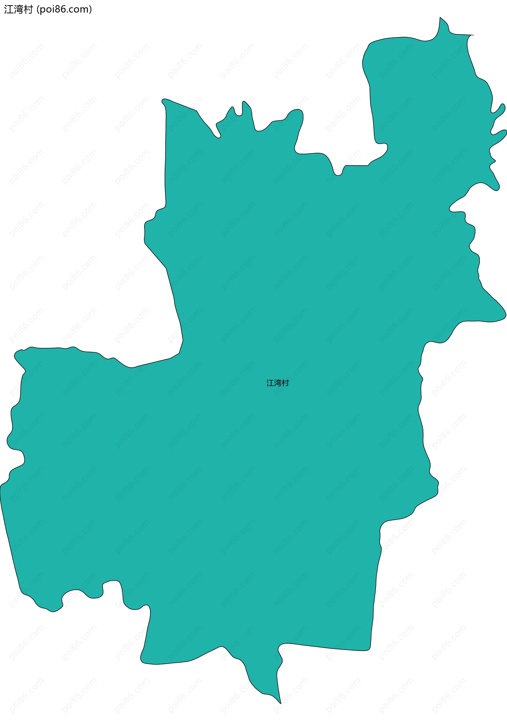 江湾村边界地图