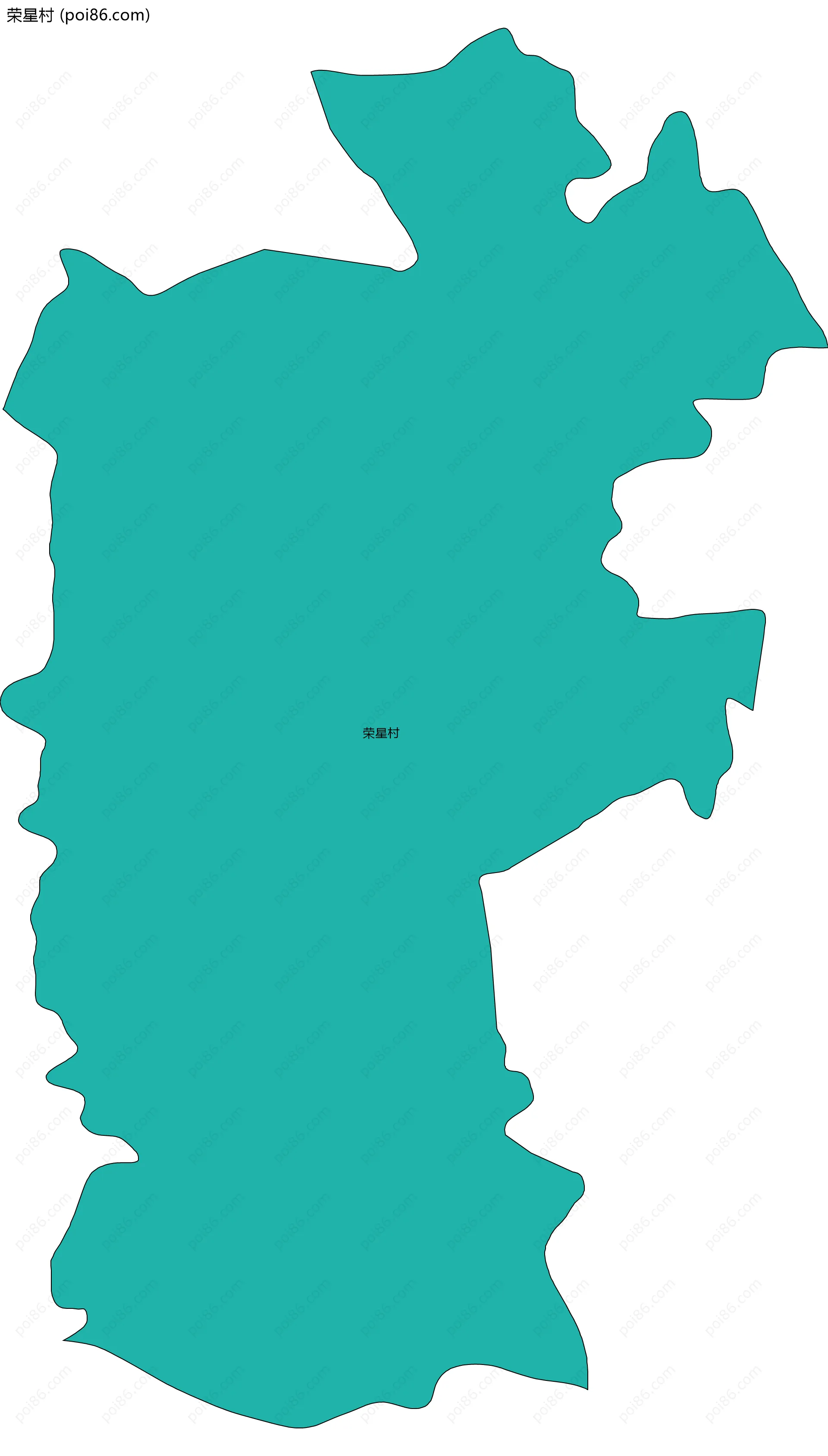 荣星村边界地图