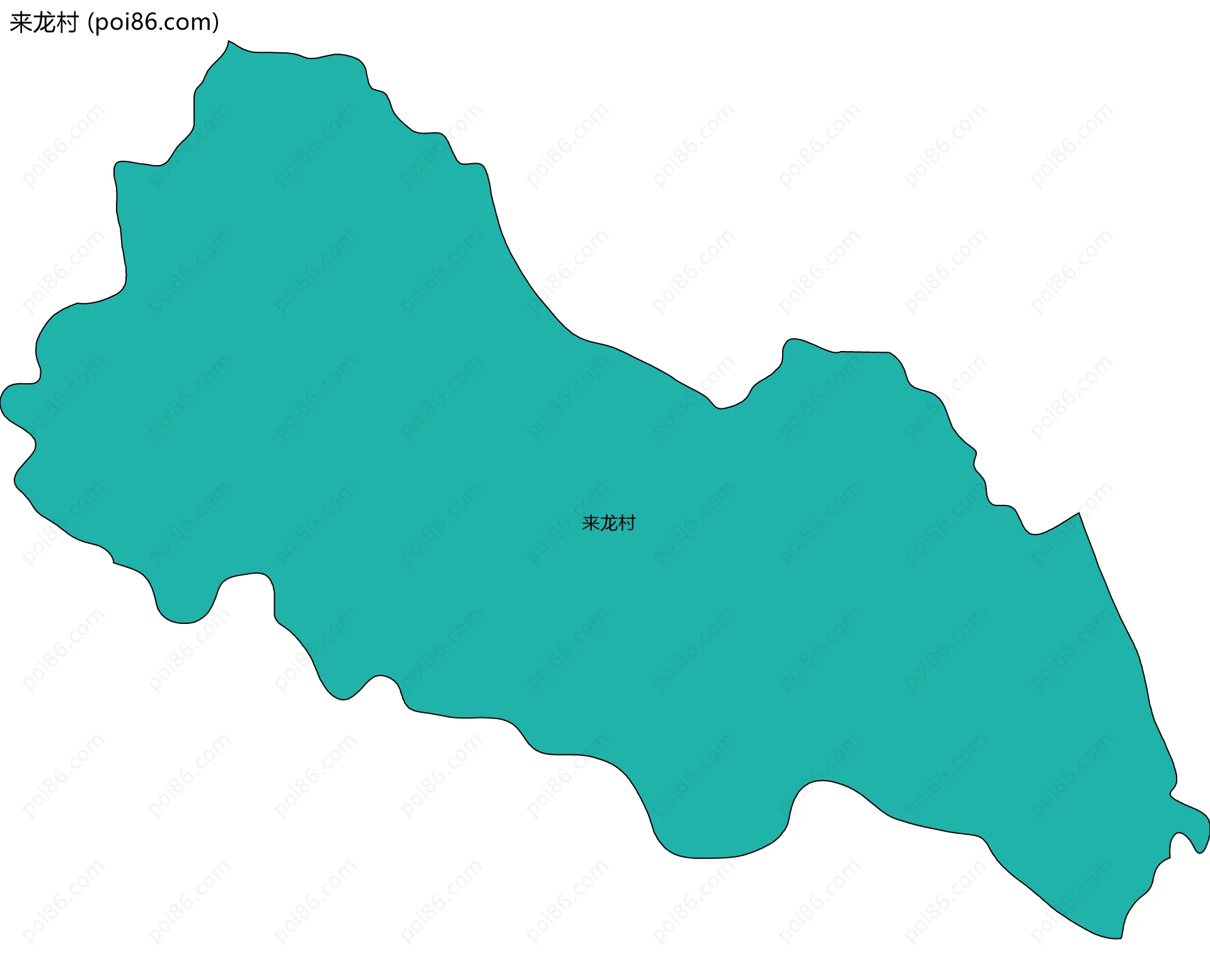 来龙村边界地图