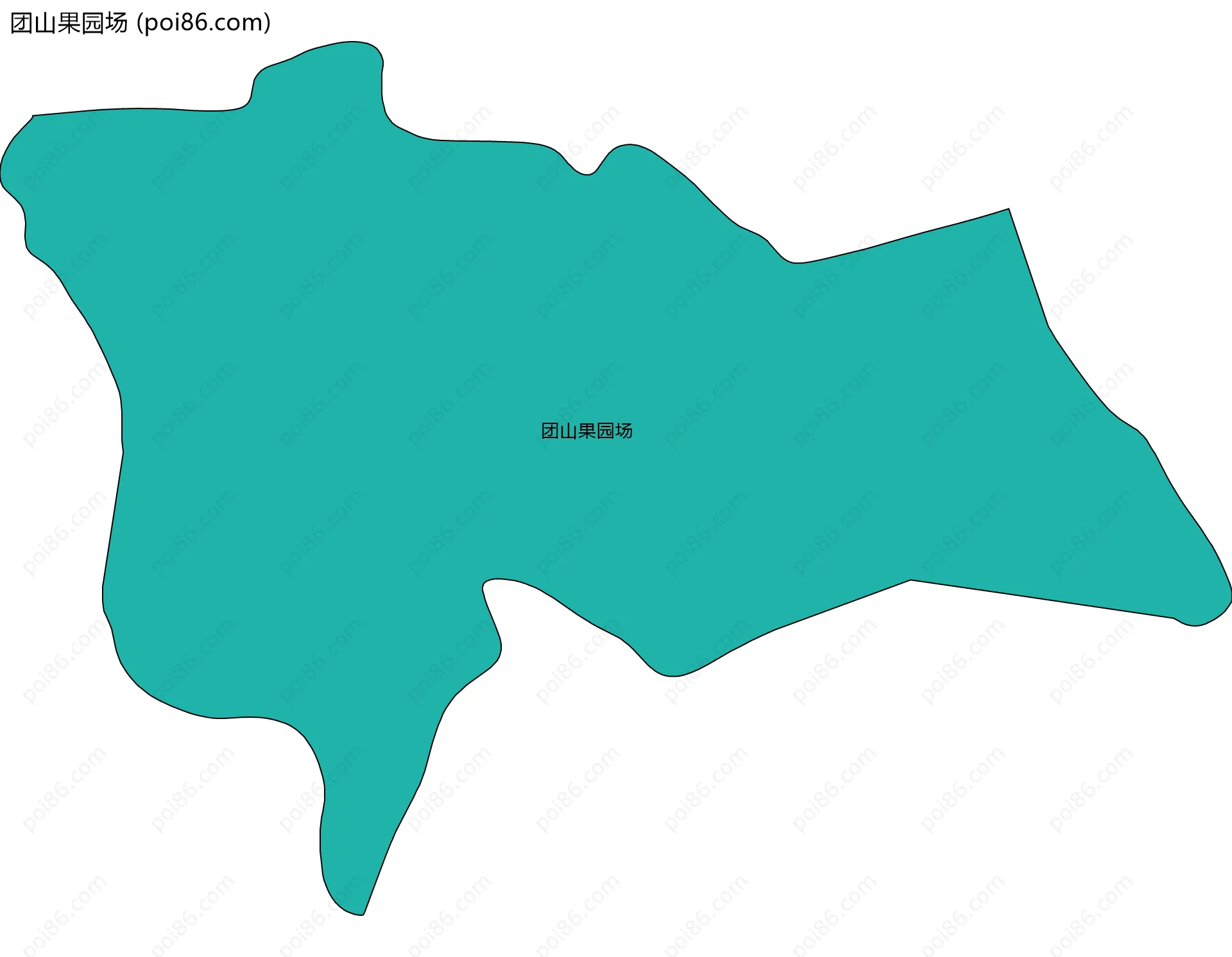 团山果园场边界地图