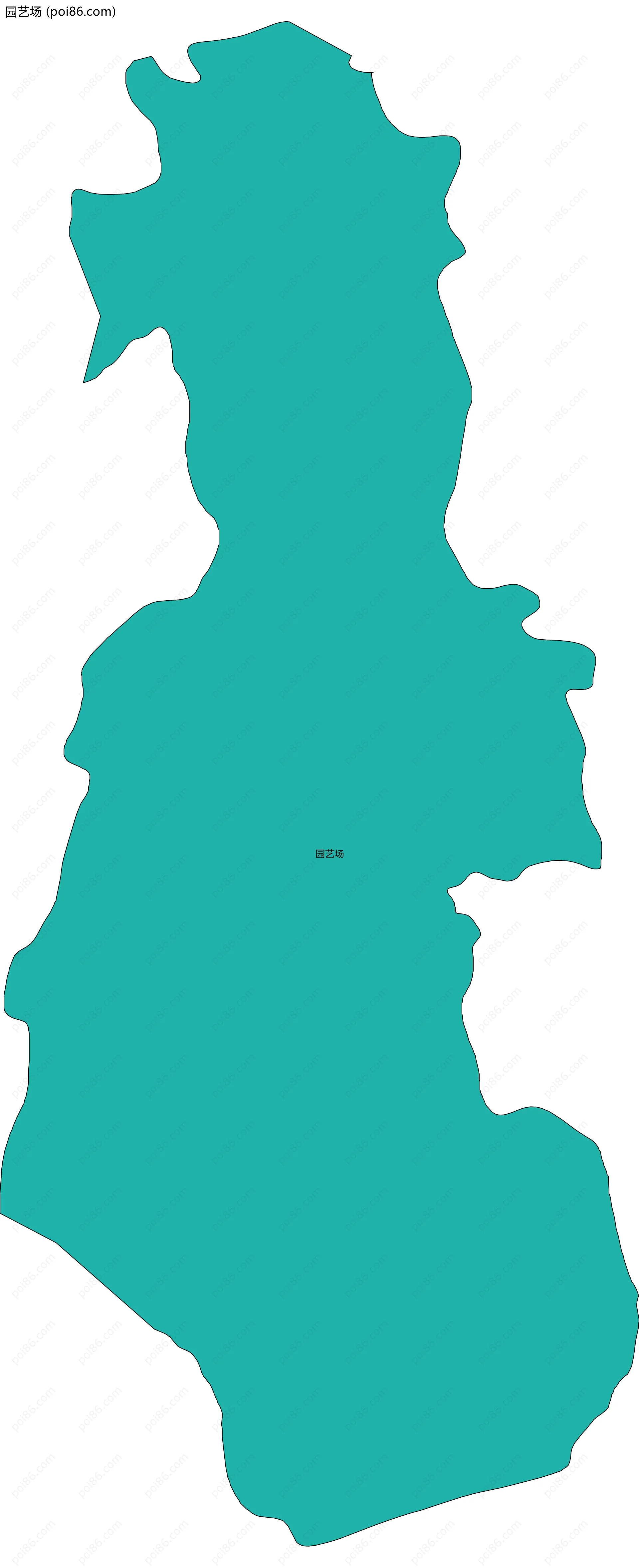 园艺场边界地图