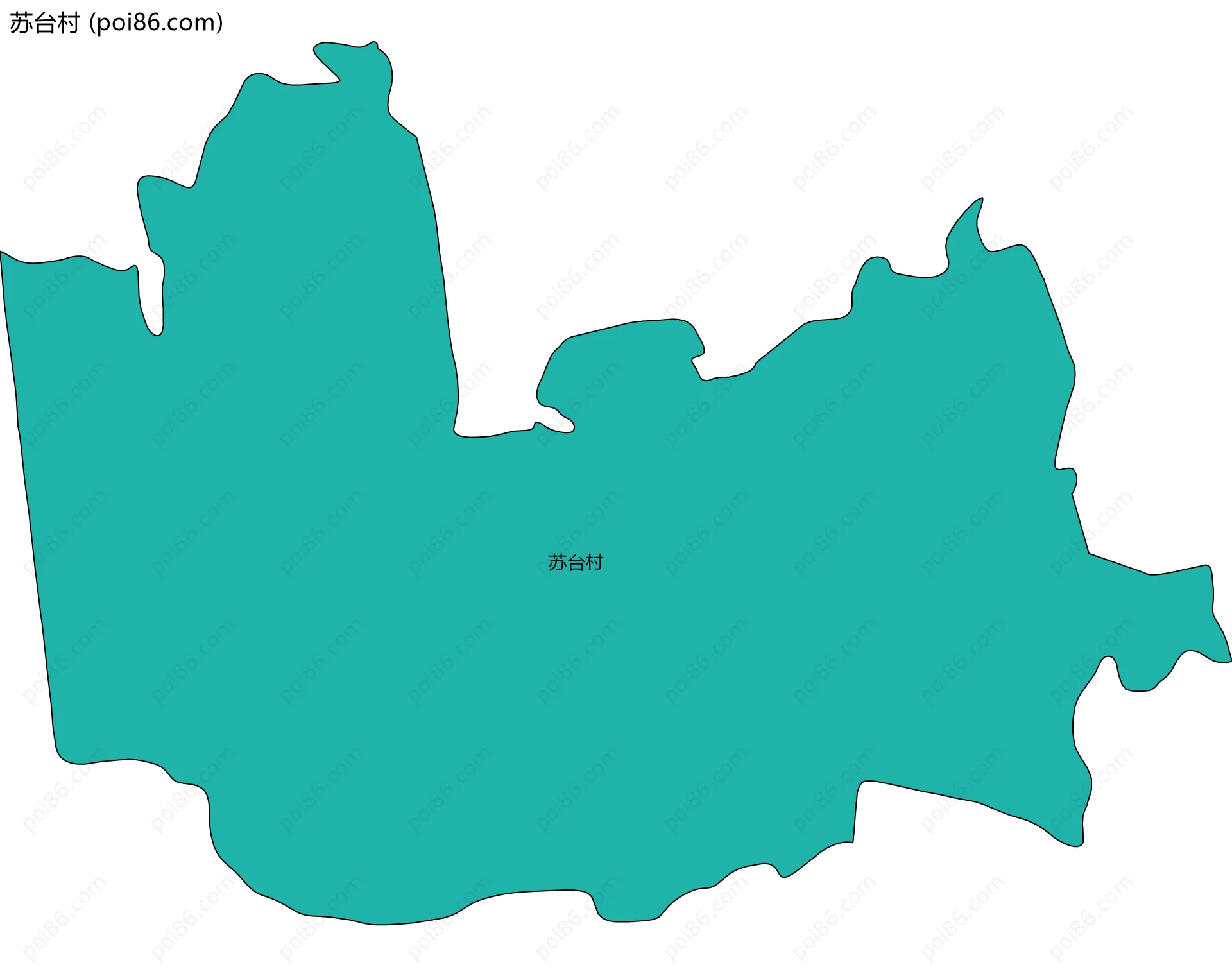 苏台村边界地图