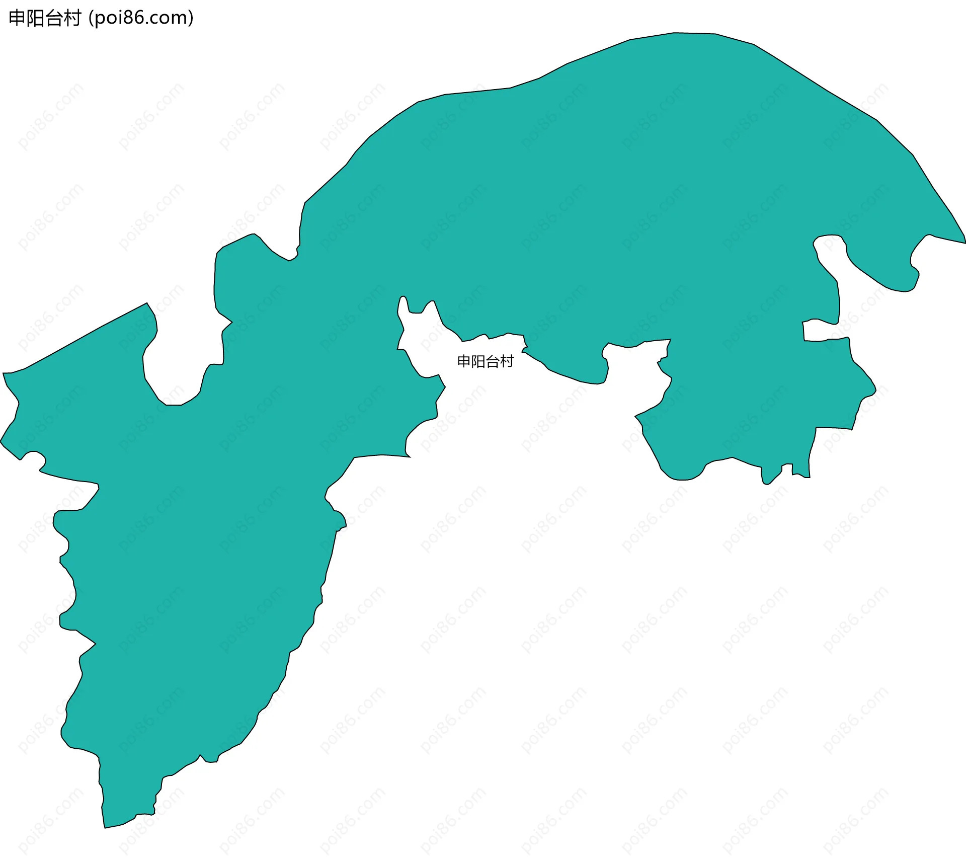 申阳台村边界地图