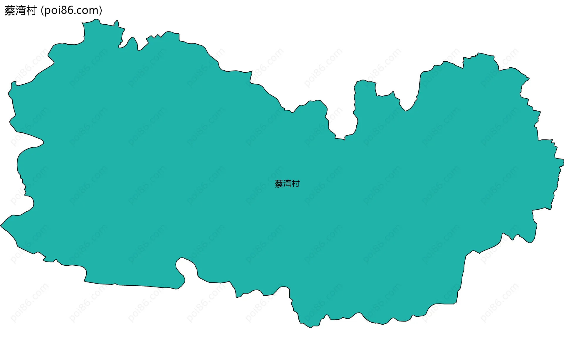 蔡湾村边界地图