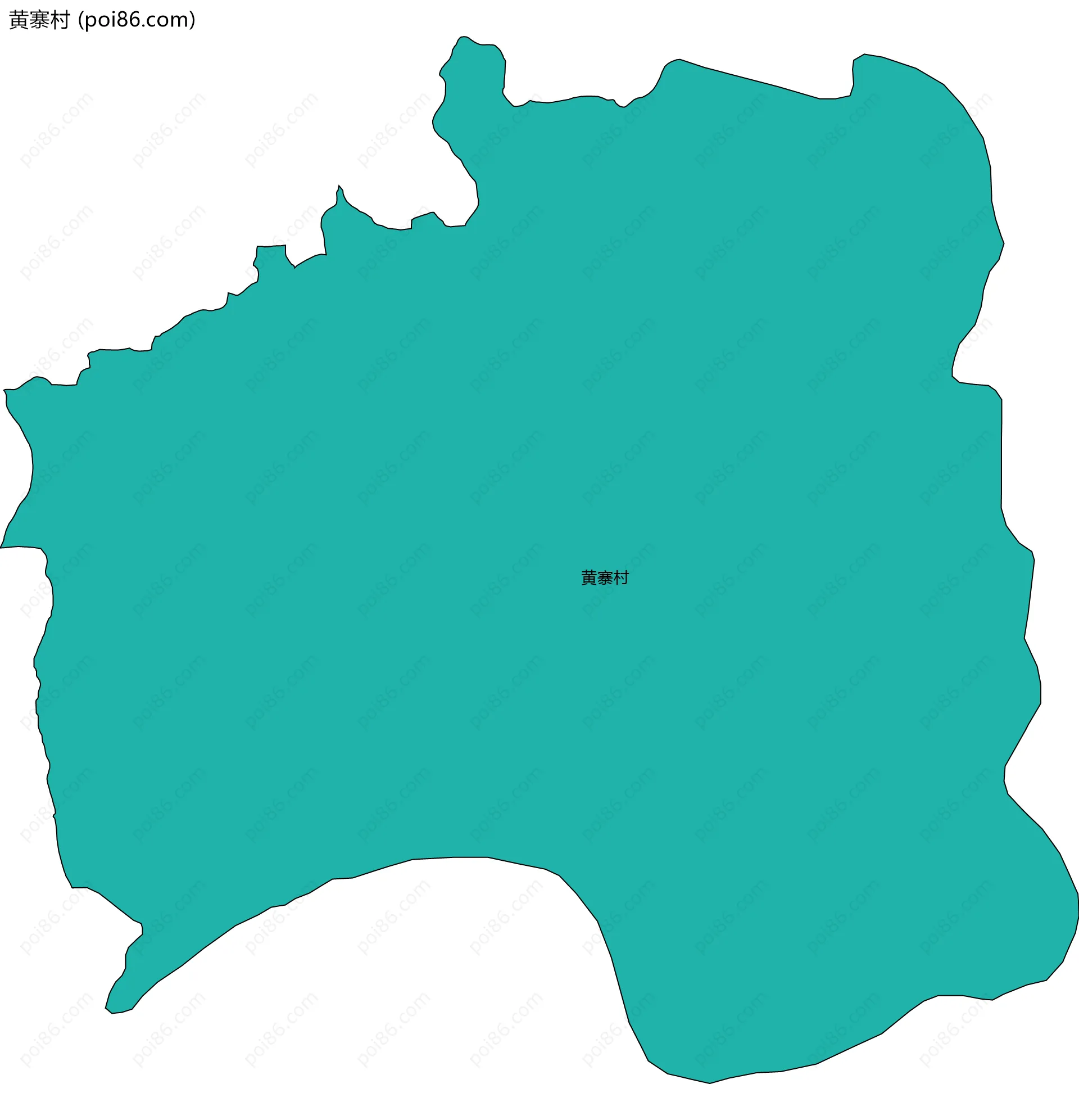 黄寨村边界地图