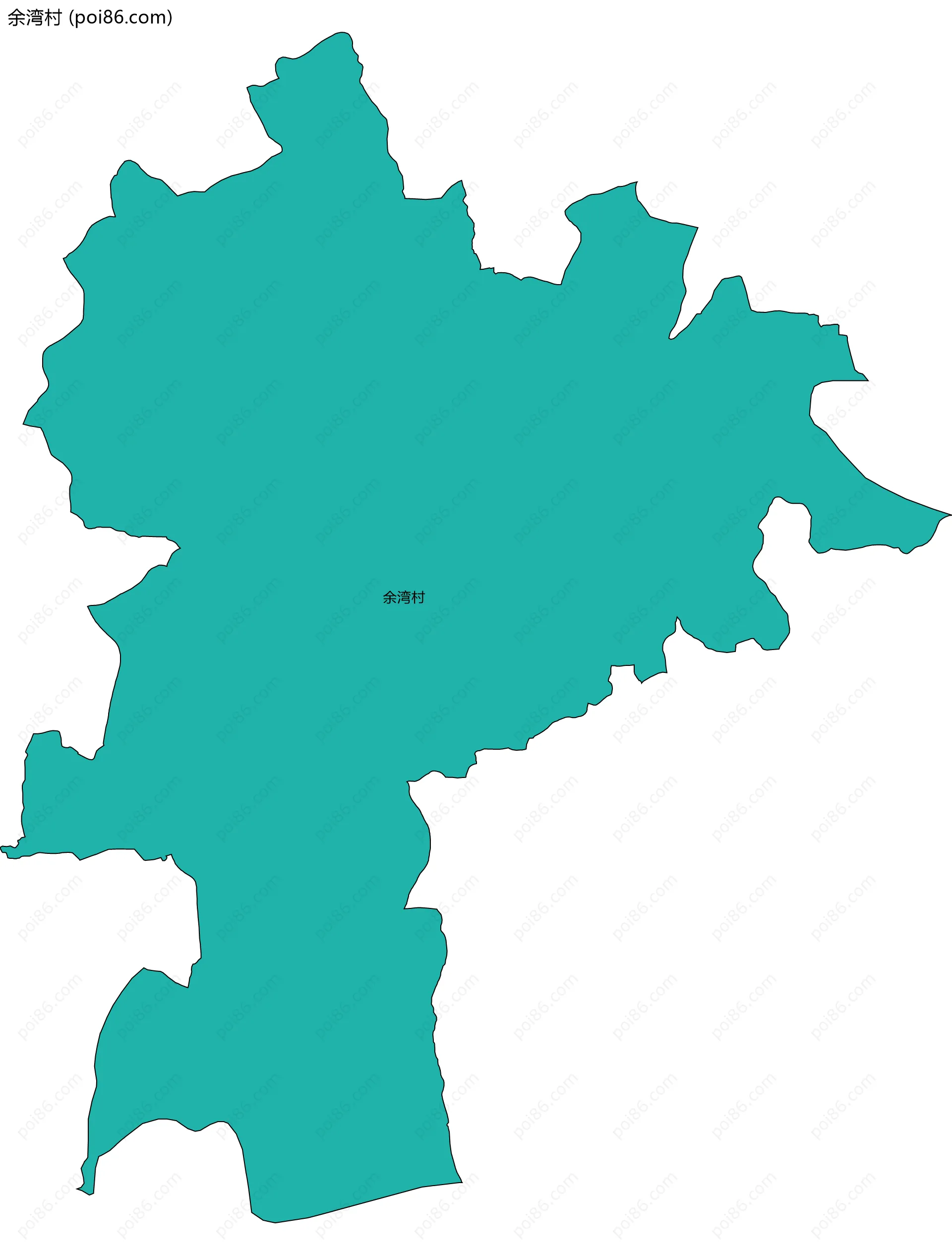 余湾村边界地图