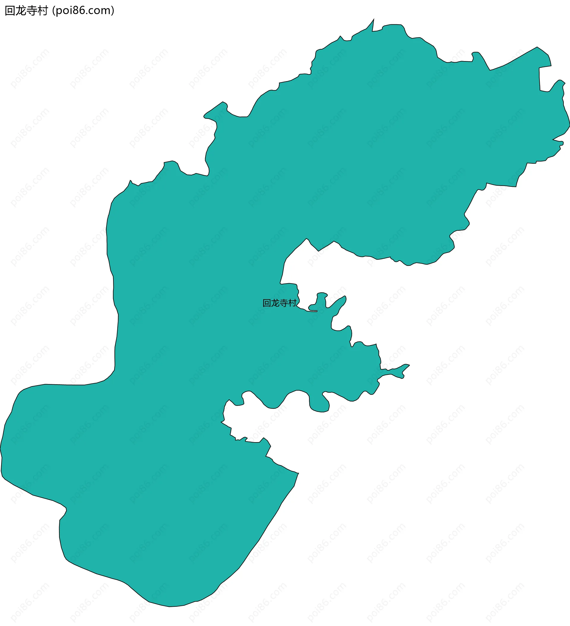 回龙寺村边界地图