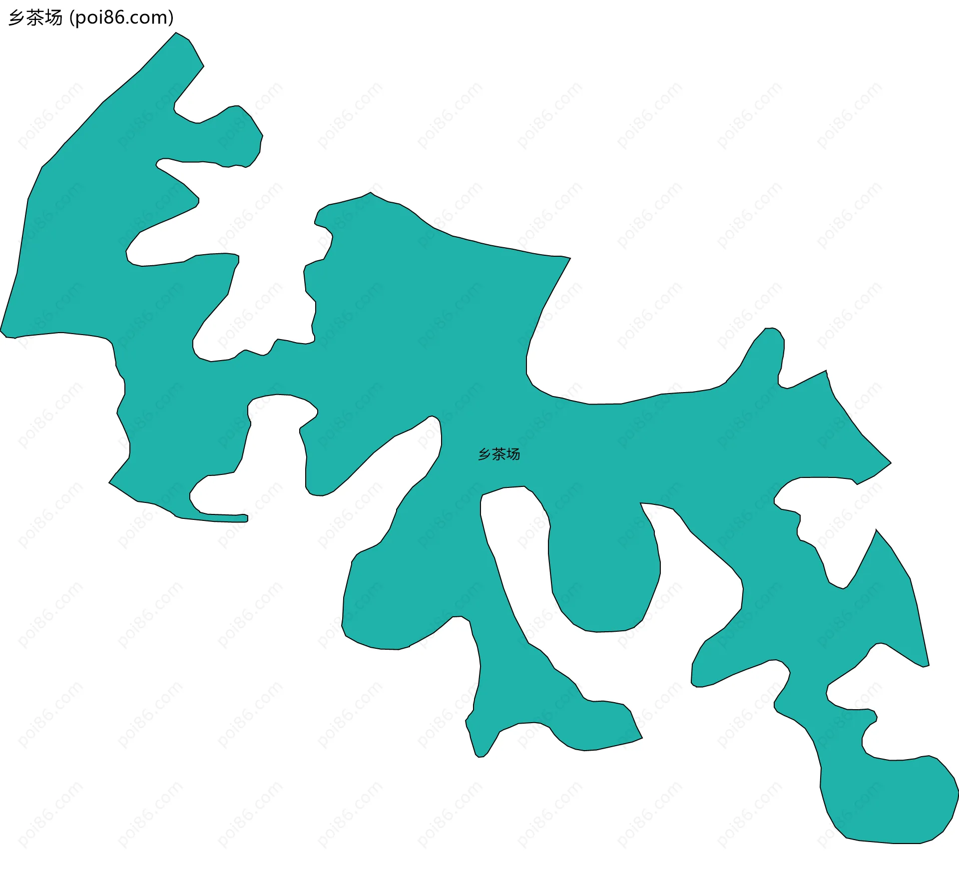 乡茶场边界地图
