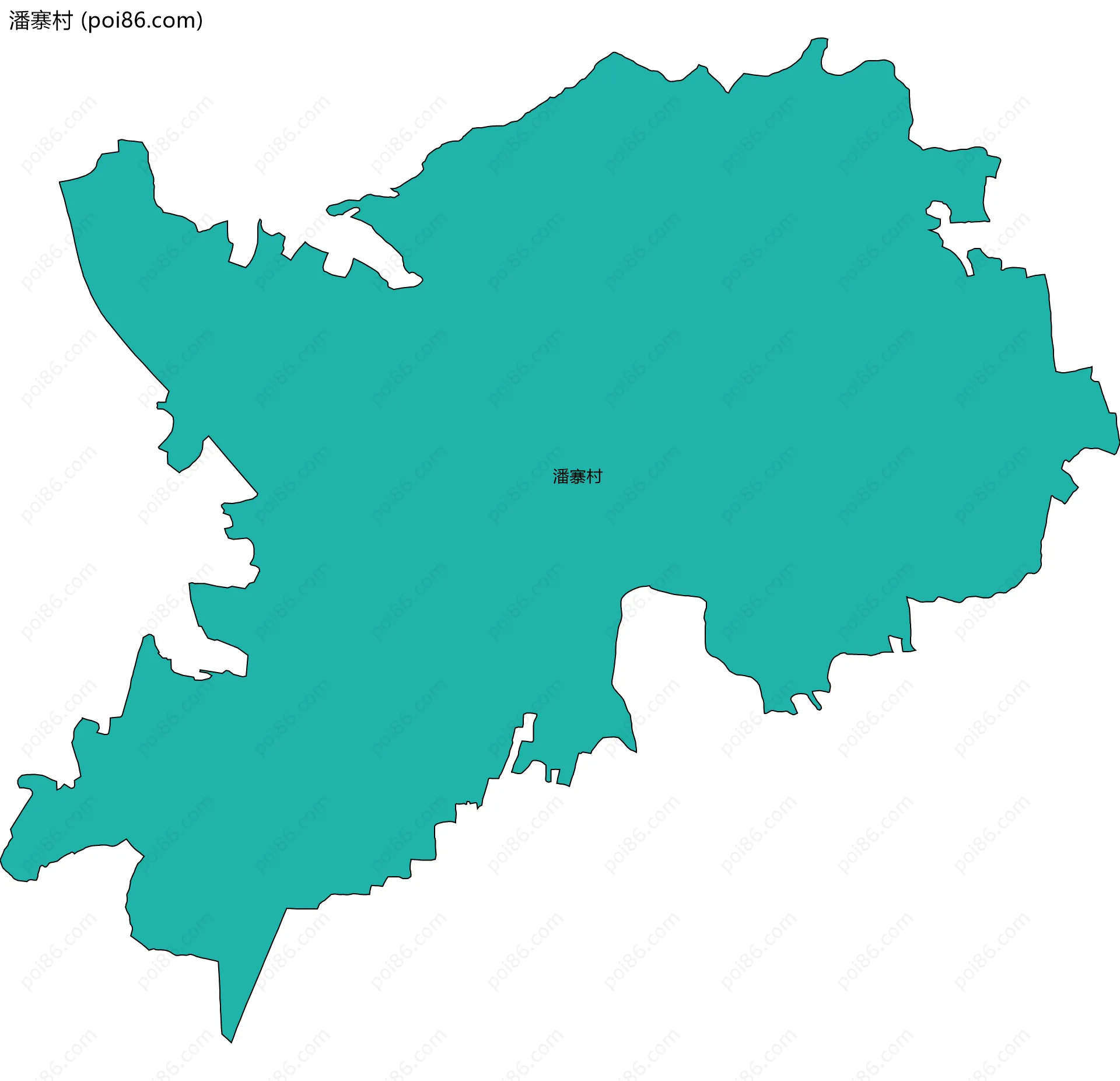 潘寨村边界地图