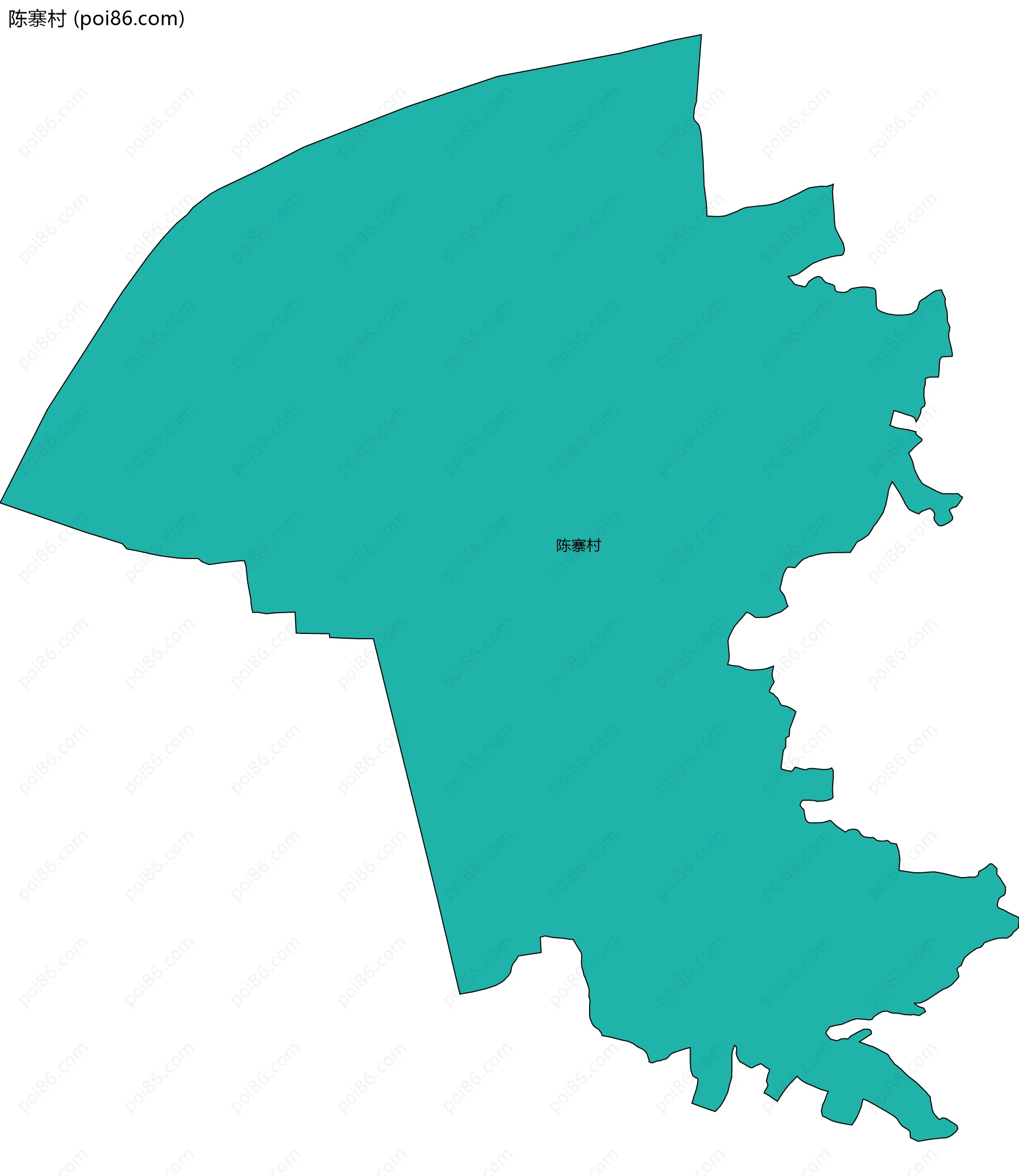 陈寨村边界地图