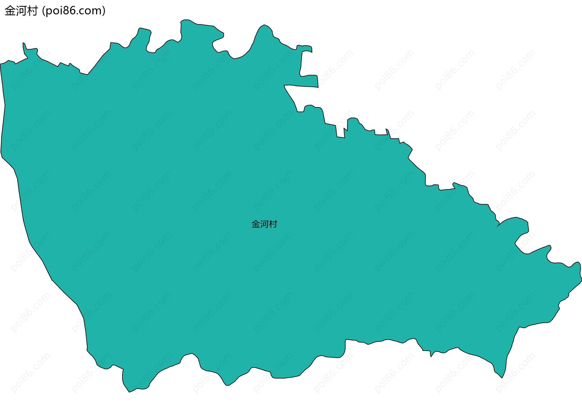 金河村边界地图