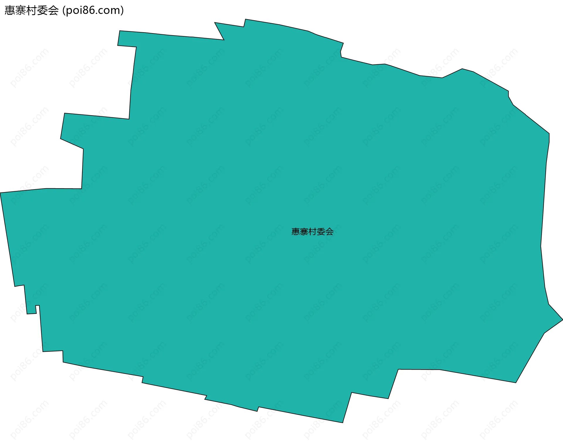 惠寨村委会边界地图