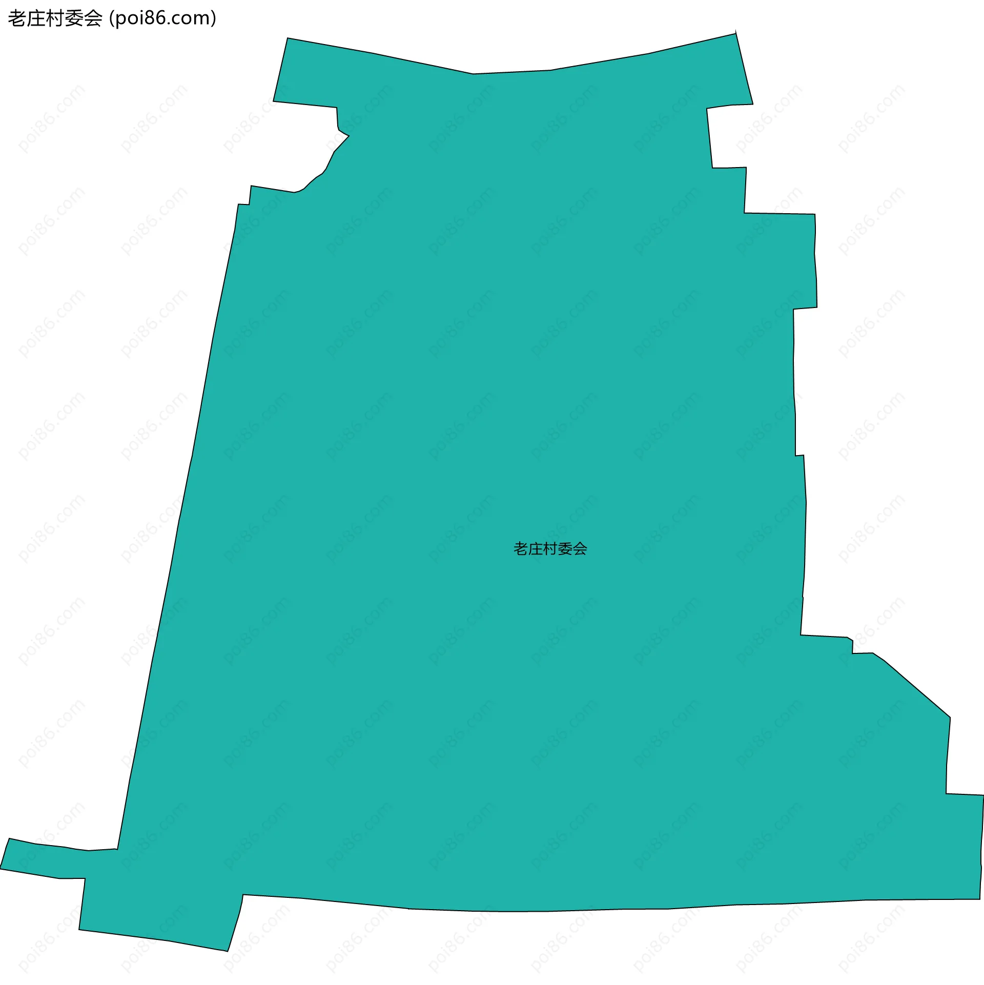 老庄村委会边界地图