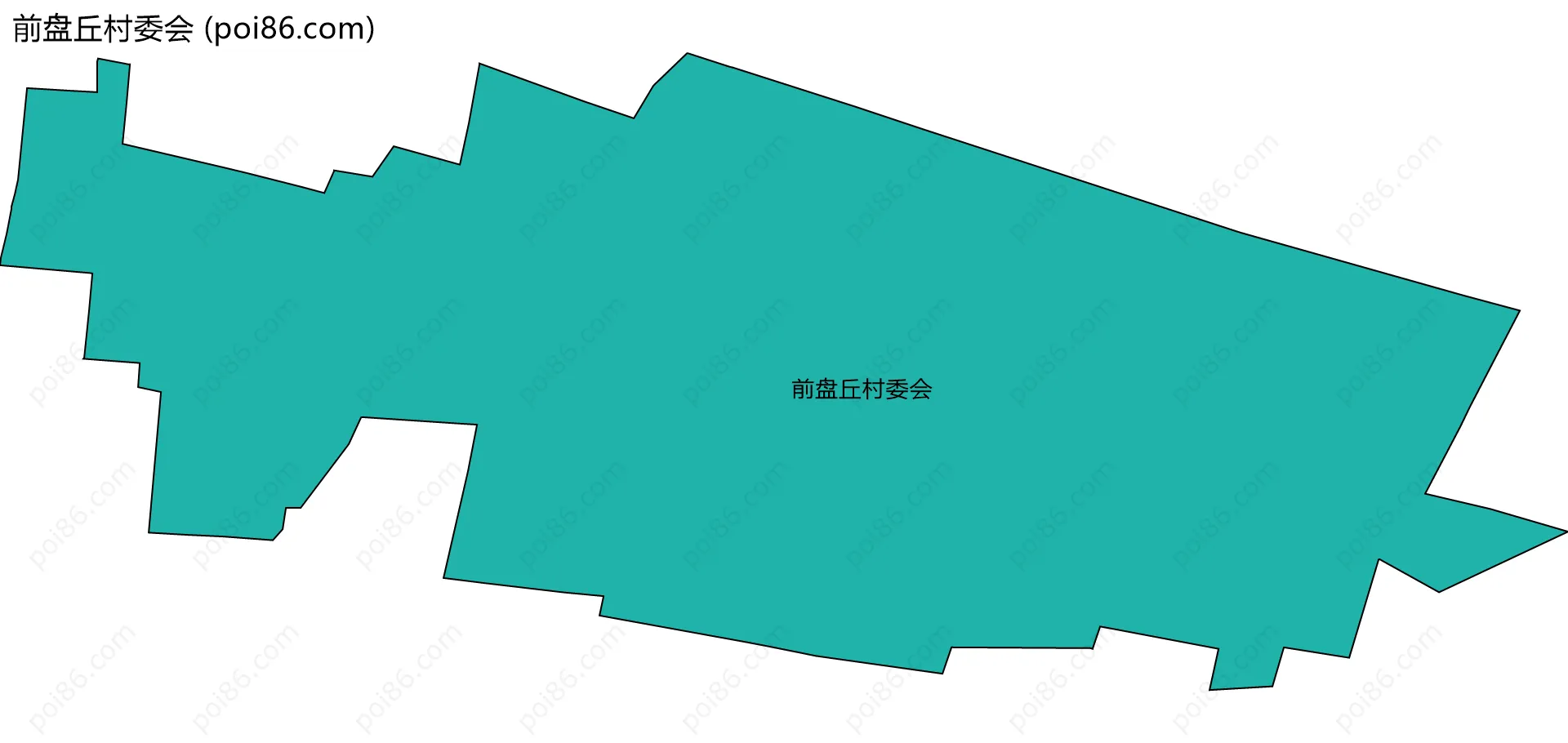 前盘丘村委会边界地图