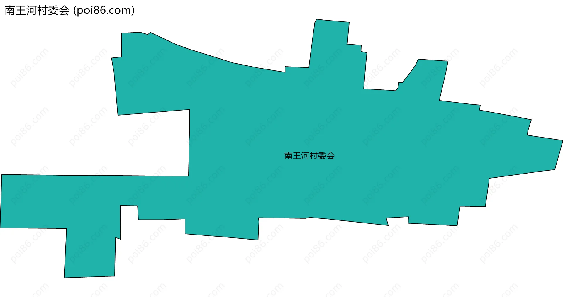 南王河村委会边界地图