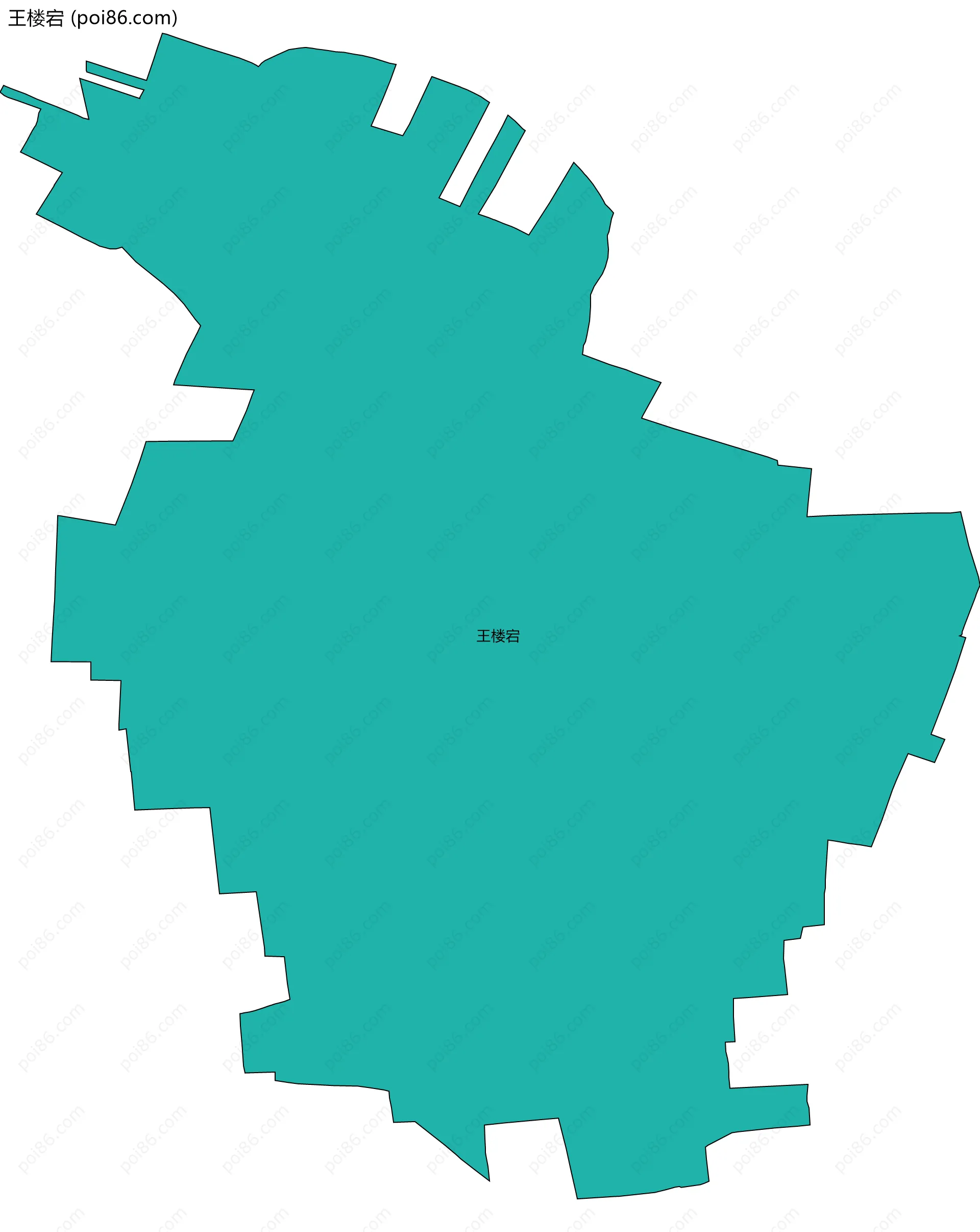 王楼宕边界地图