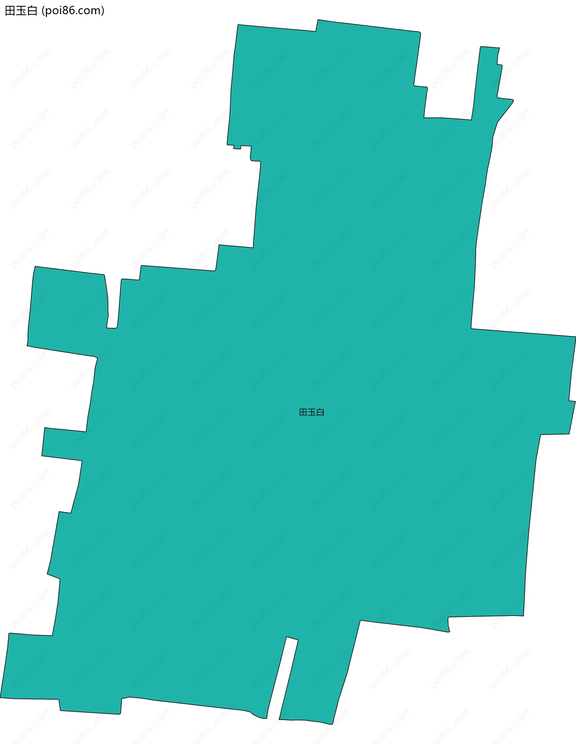 田玉白边界地图