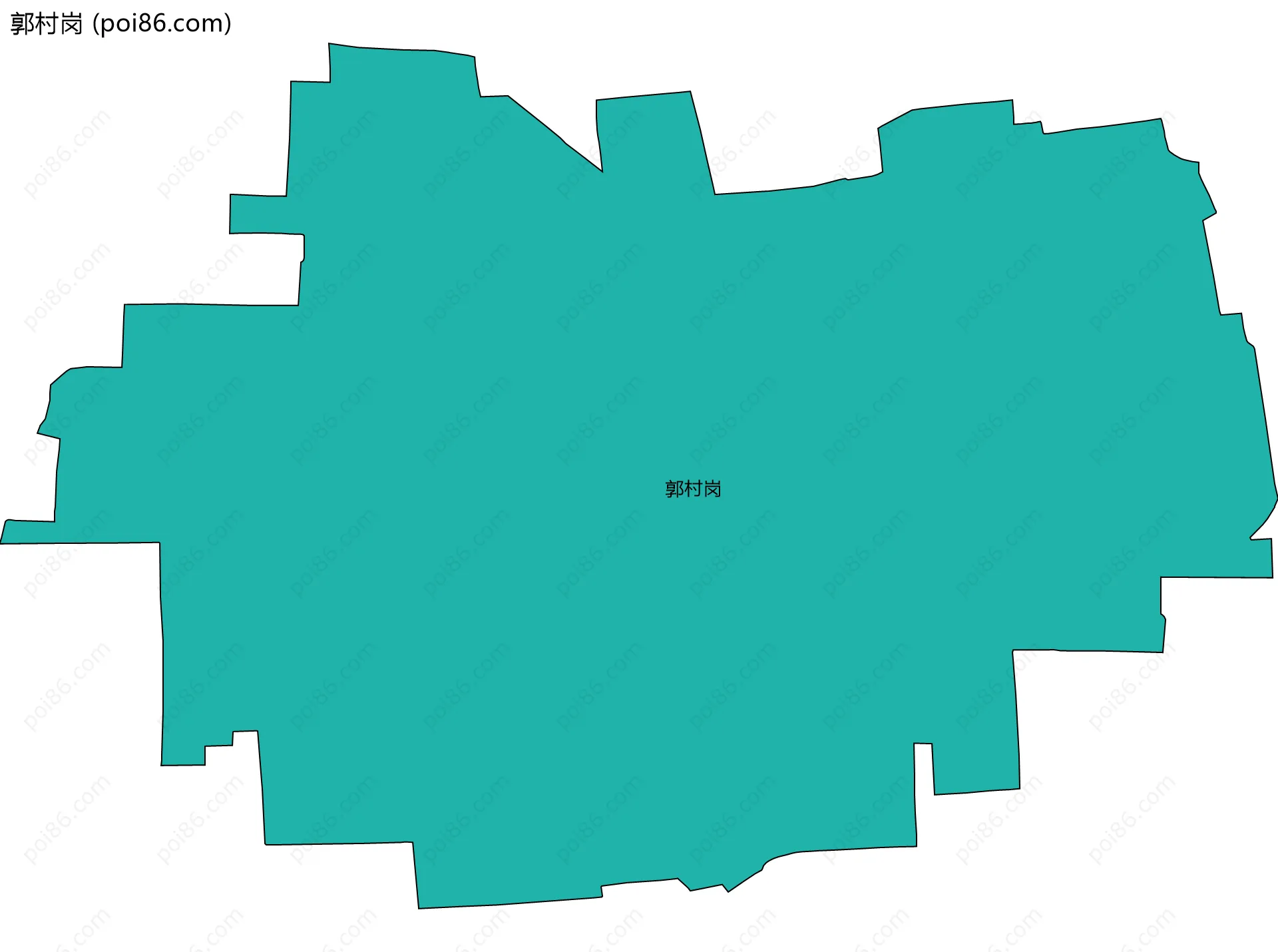 郭村岗边界地图