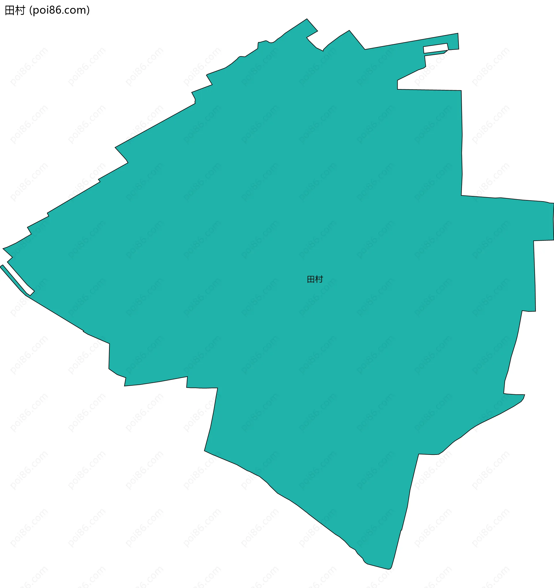 田村边界地图