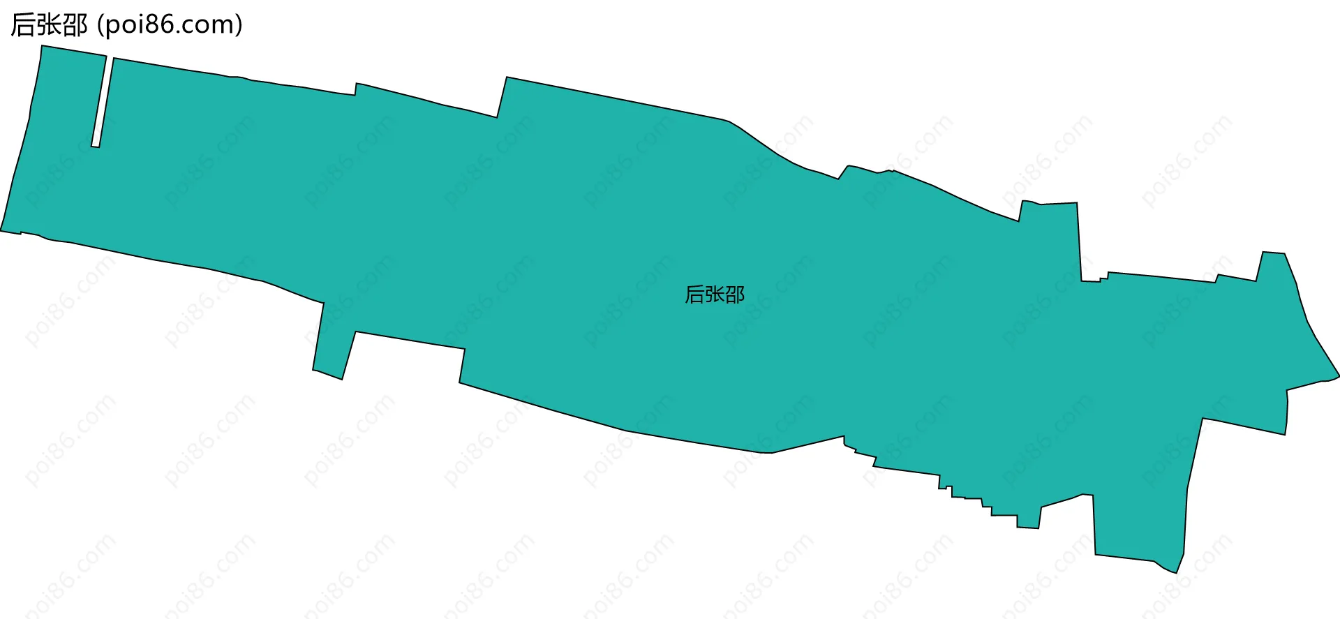 后张邵边界地图