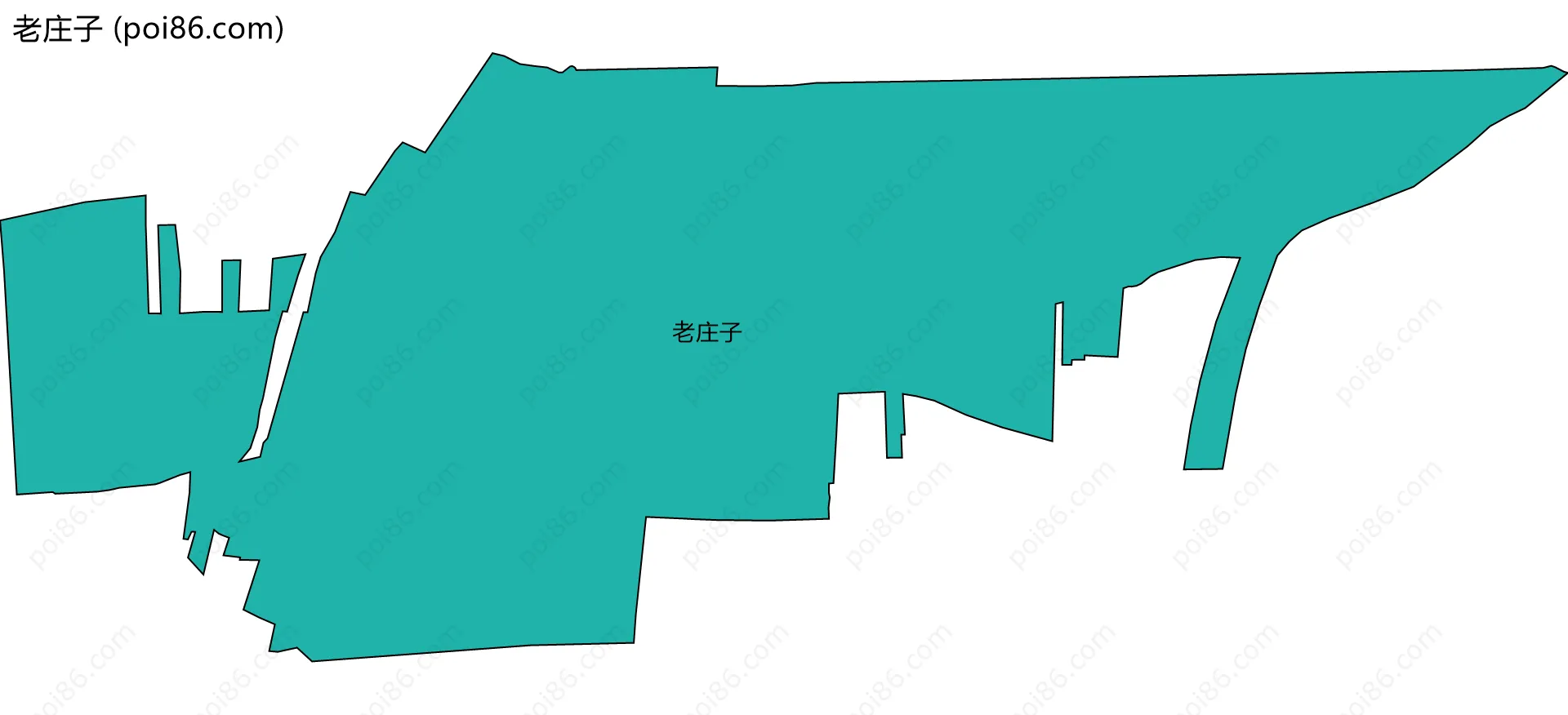 老庄子边界地图