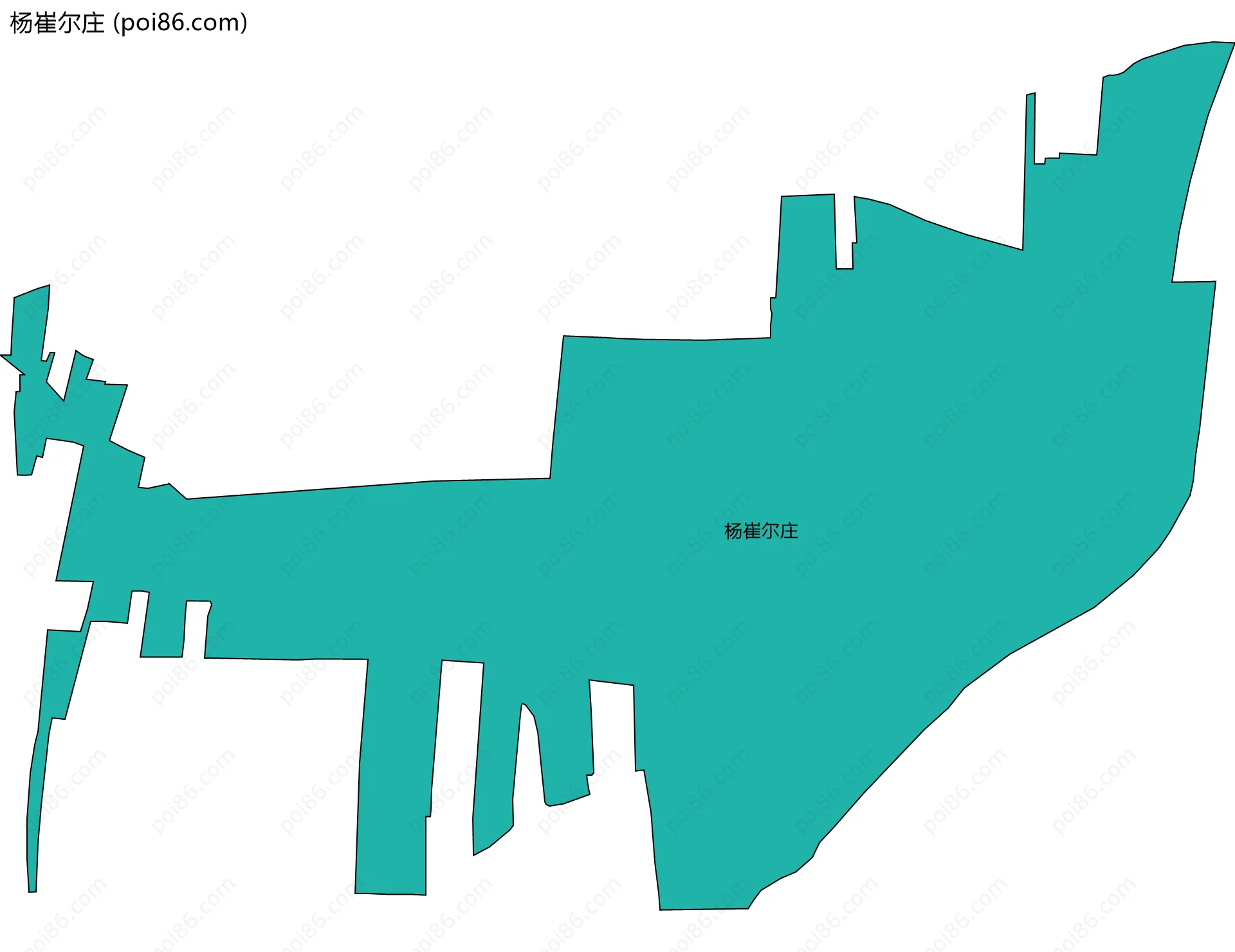 杨崔尔庄边界地图