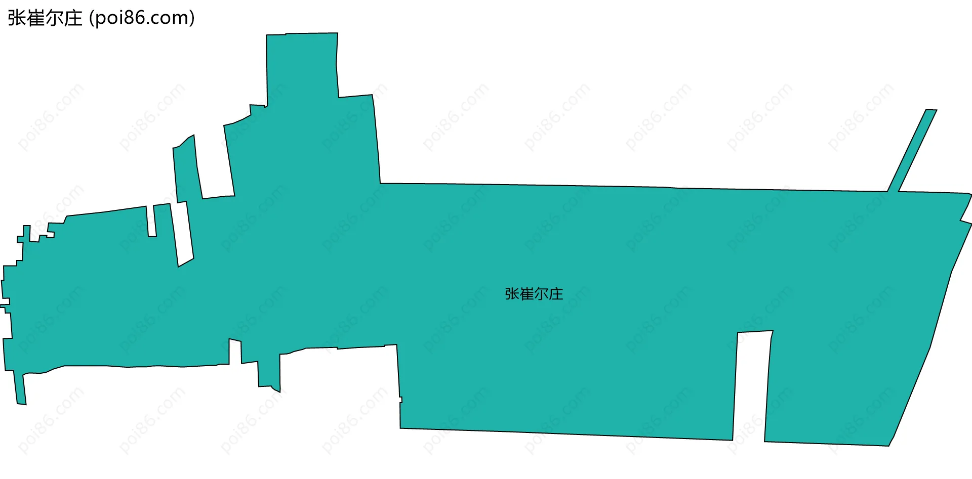 张崔尔庄边界地图