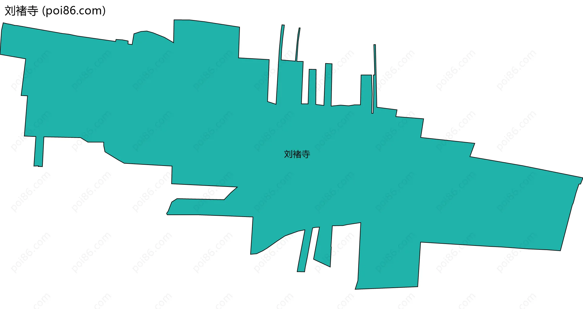 刘褚寺边界地图