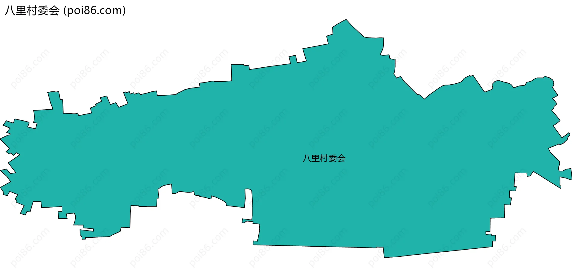 八里村委会边界地图