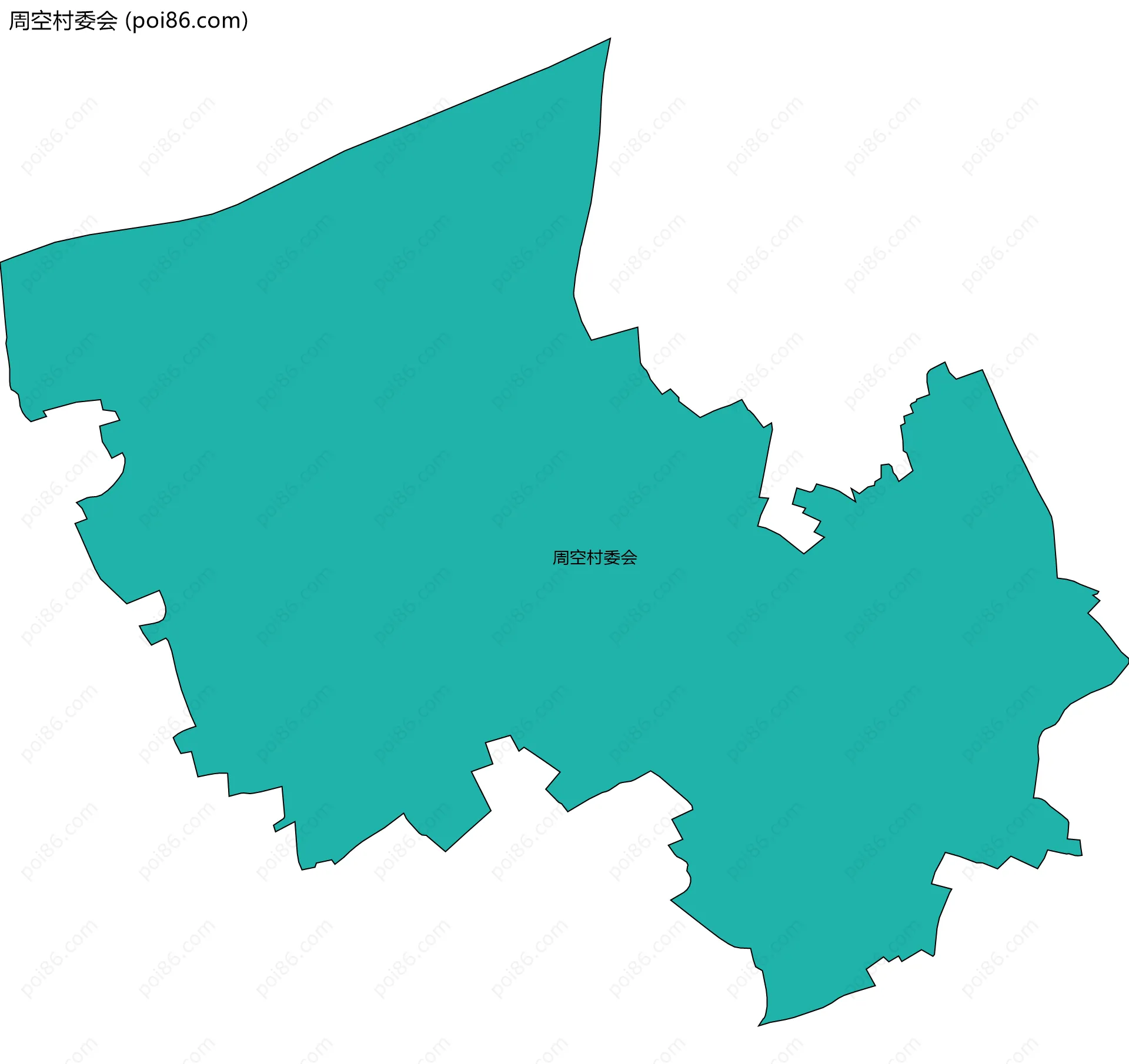 周空村委会边界地图