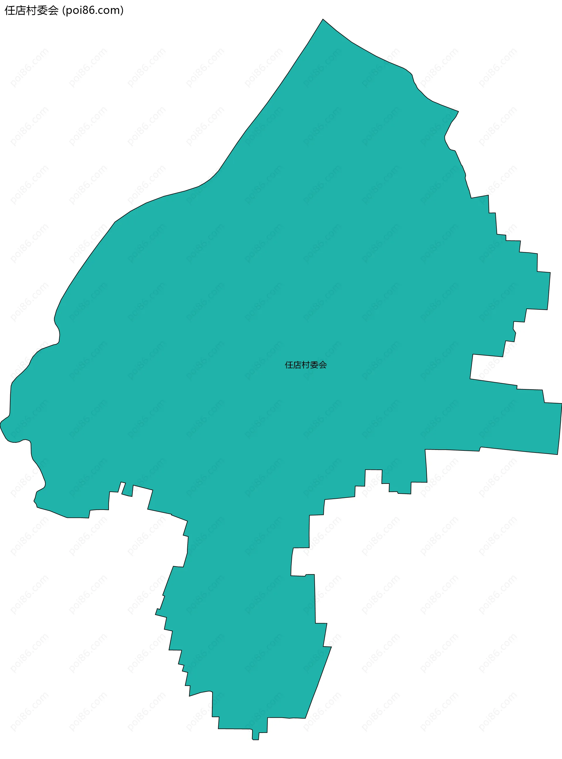 任店村委会边界地图