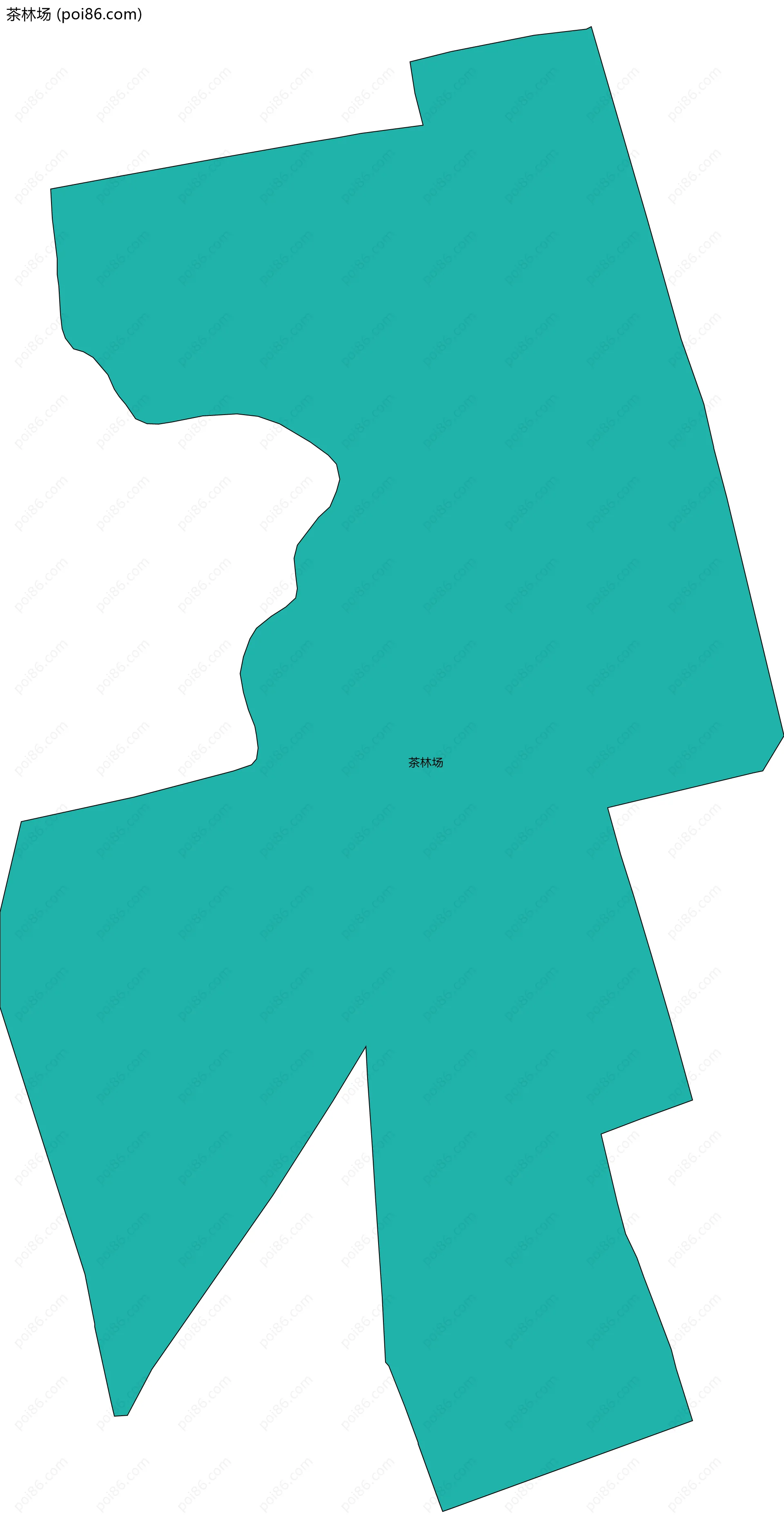 茶林场边界地图