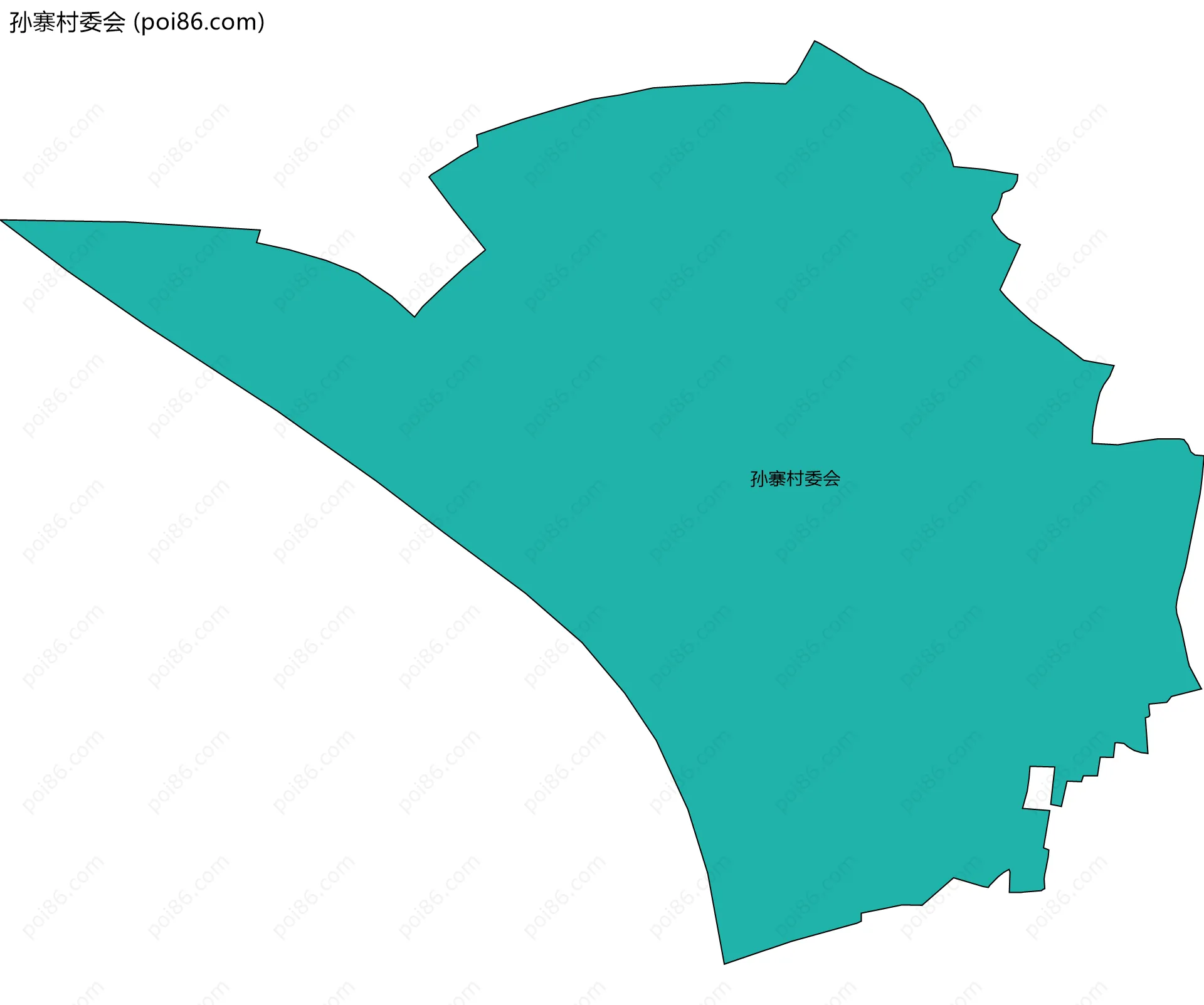 孙寨村委会边界地图