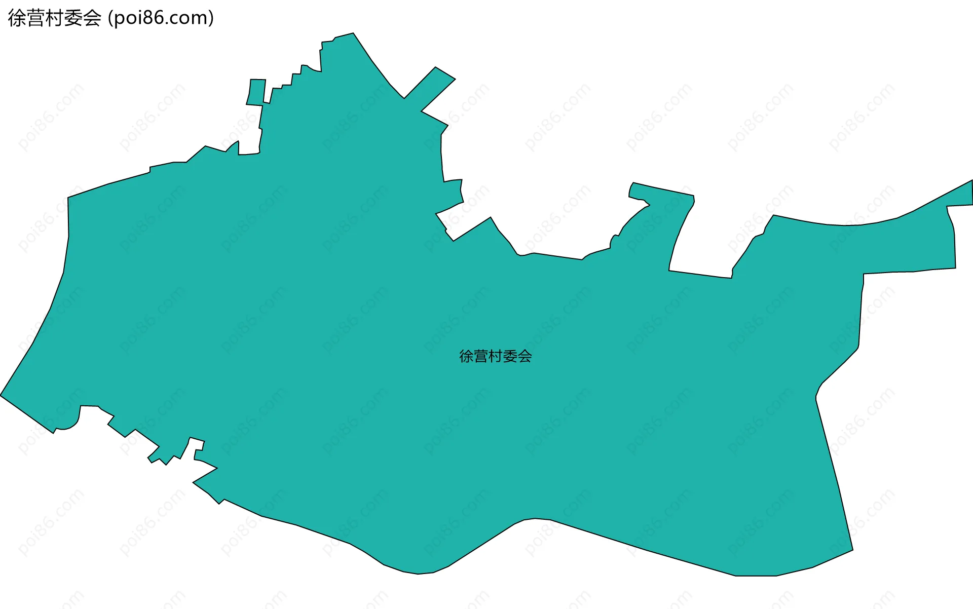 徐营村委会边界地图