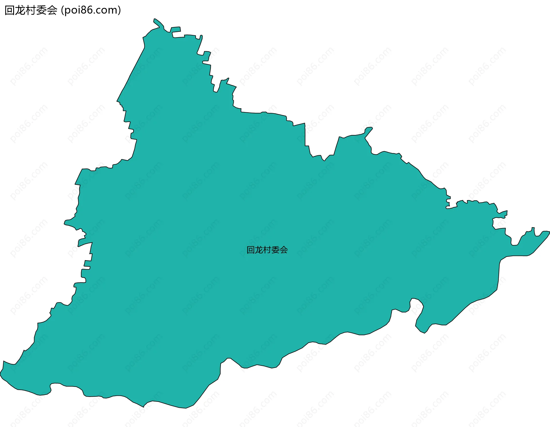 回龙村委会边界地图