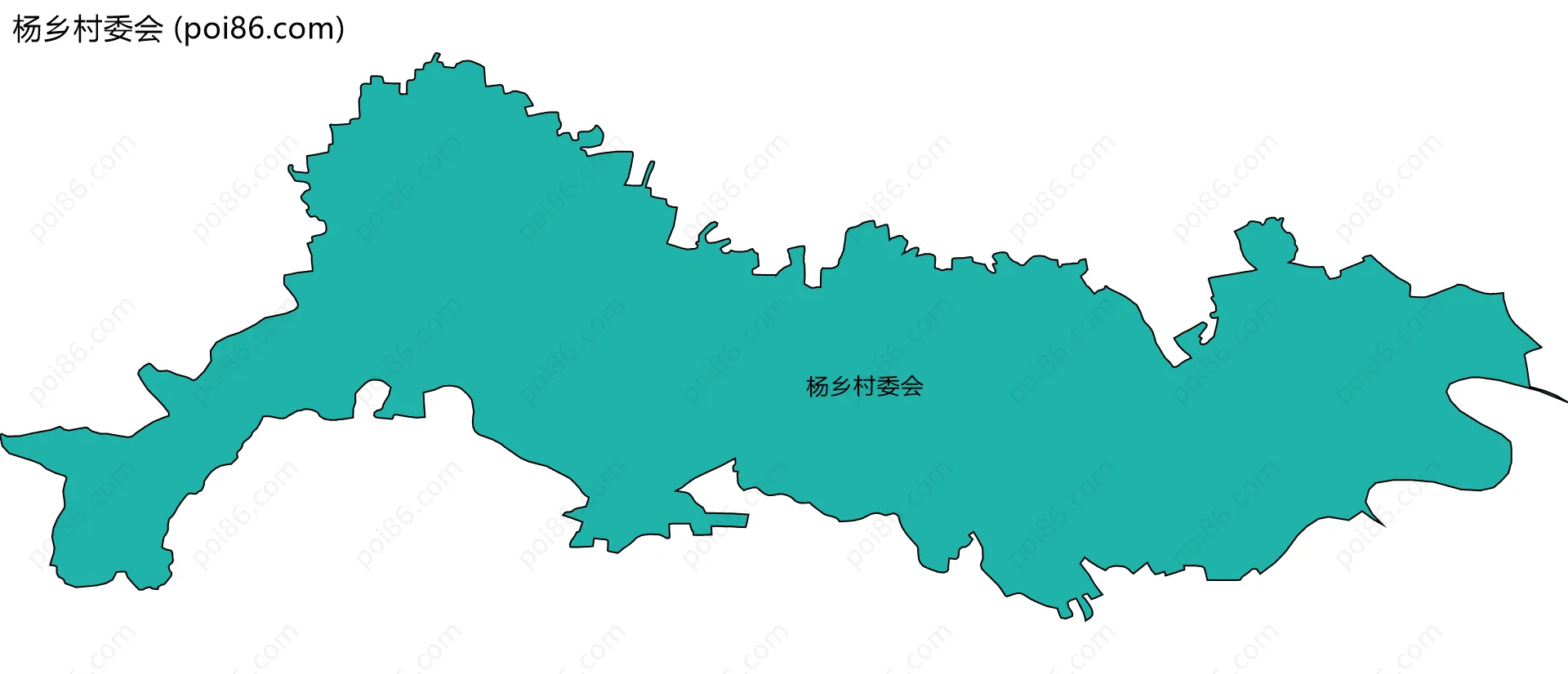 杨乡村委会边界地图