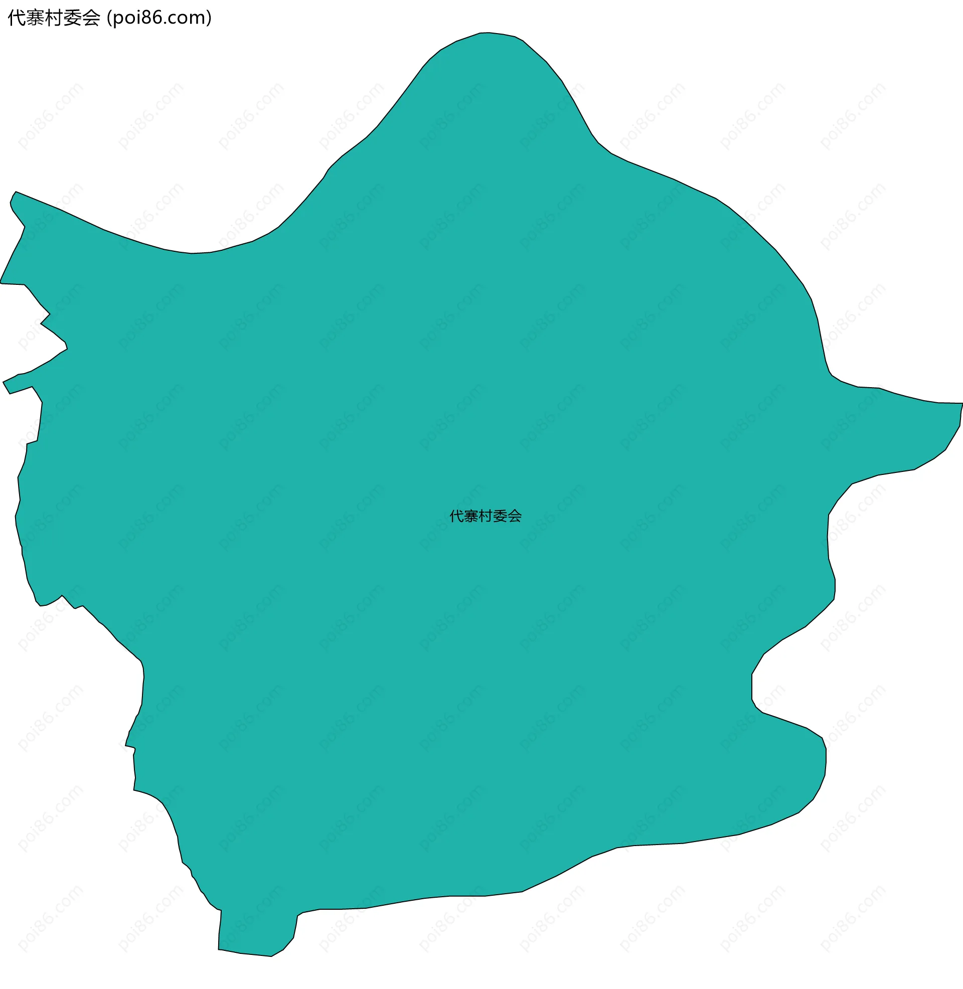 代寨村委会边界地图