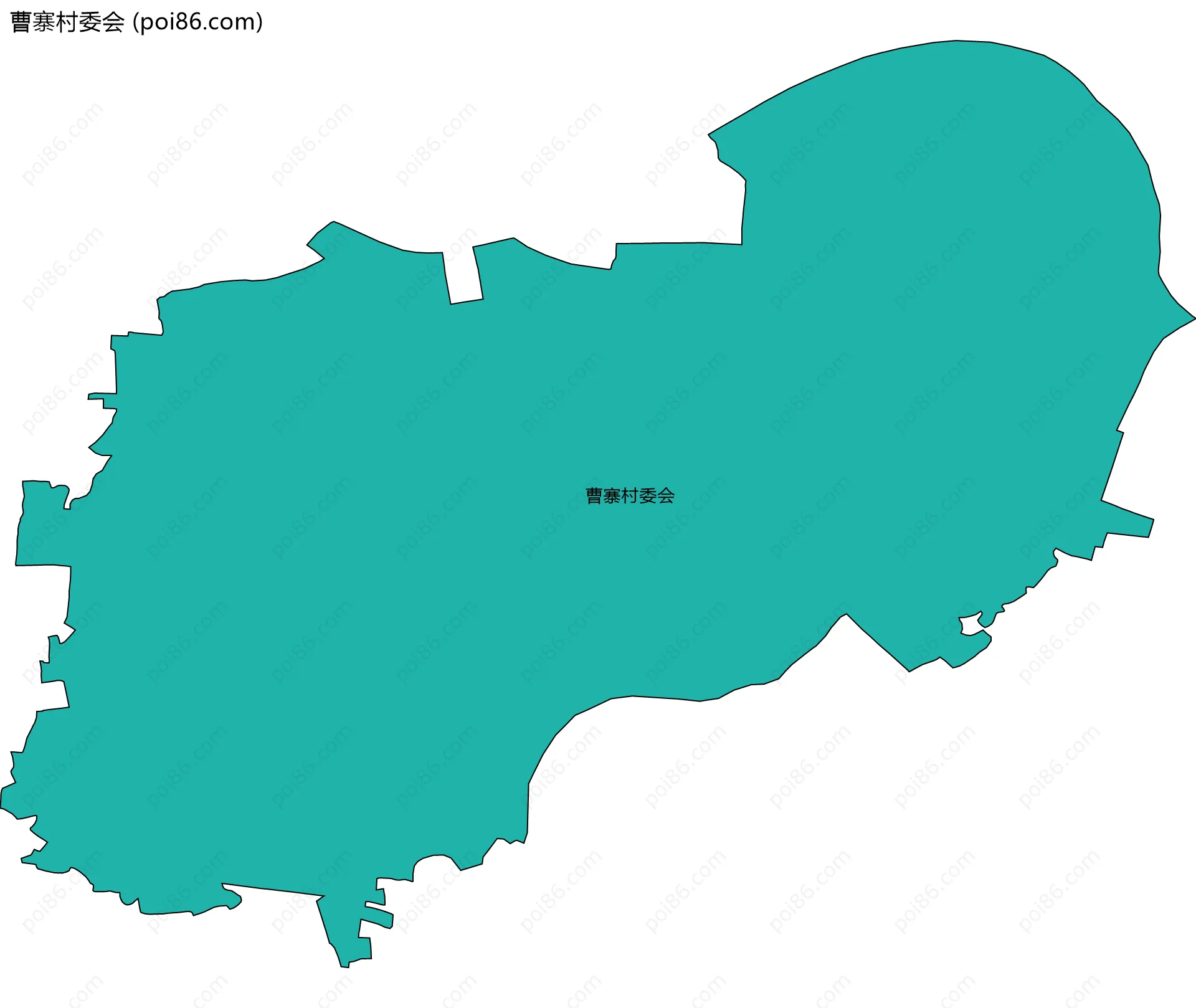曹寨村委会边界地图