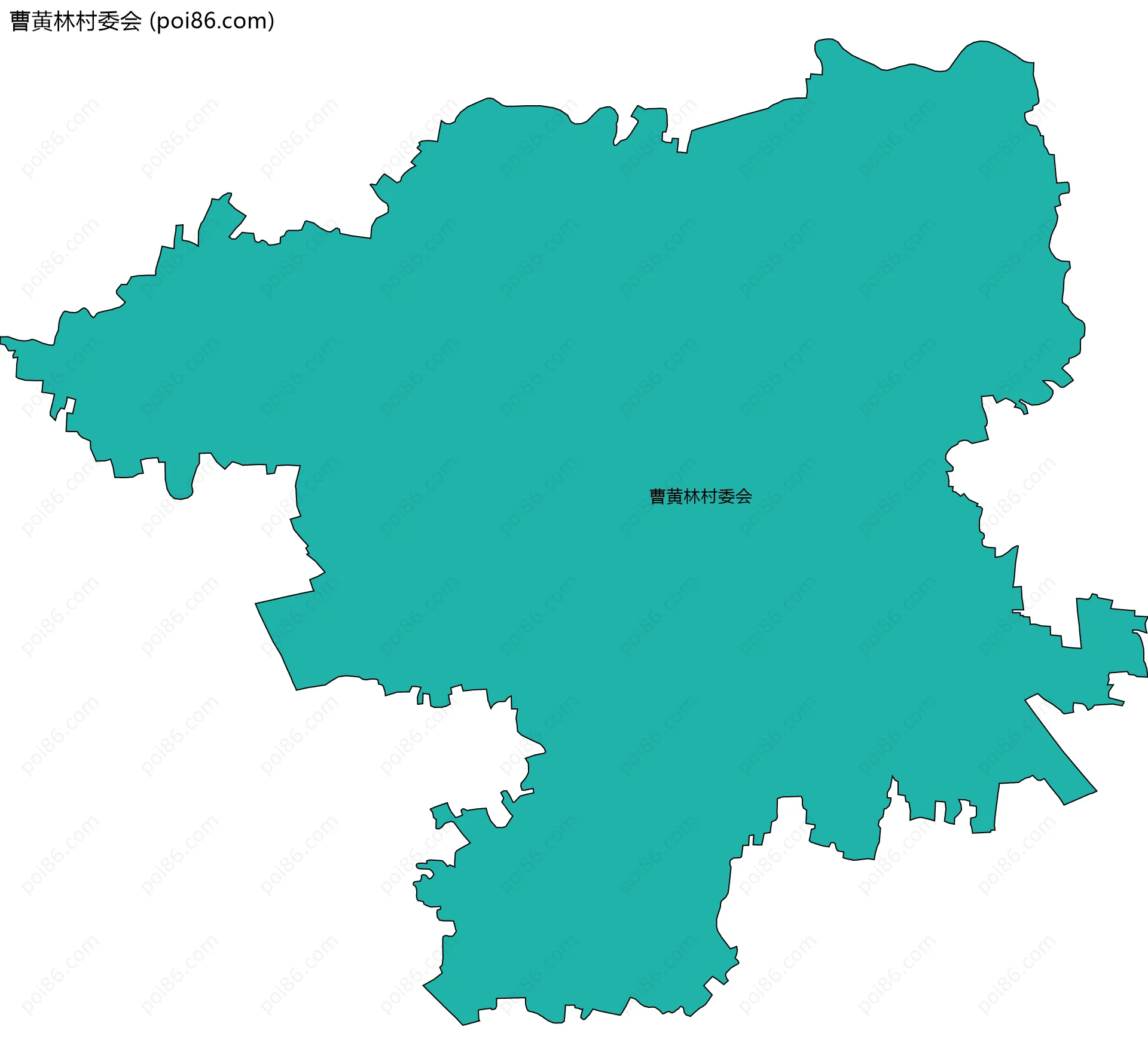 曹黄林村委会边界地图