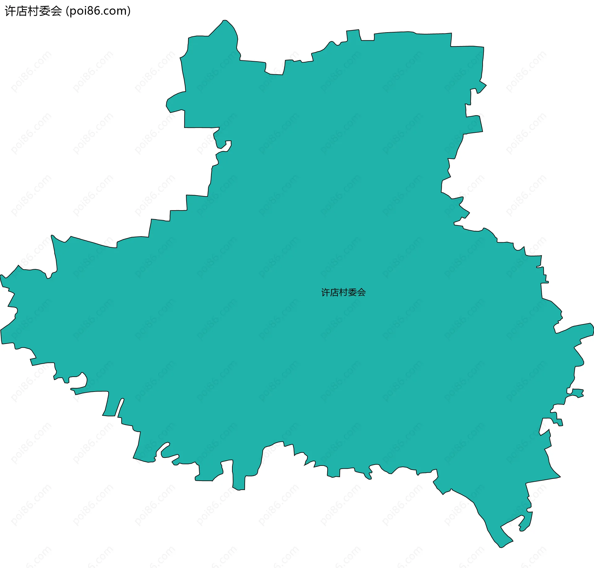 许店村委会边界地图