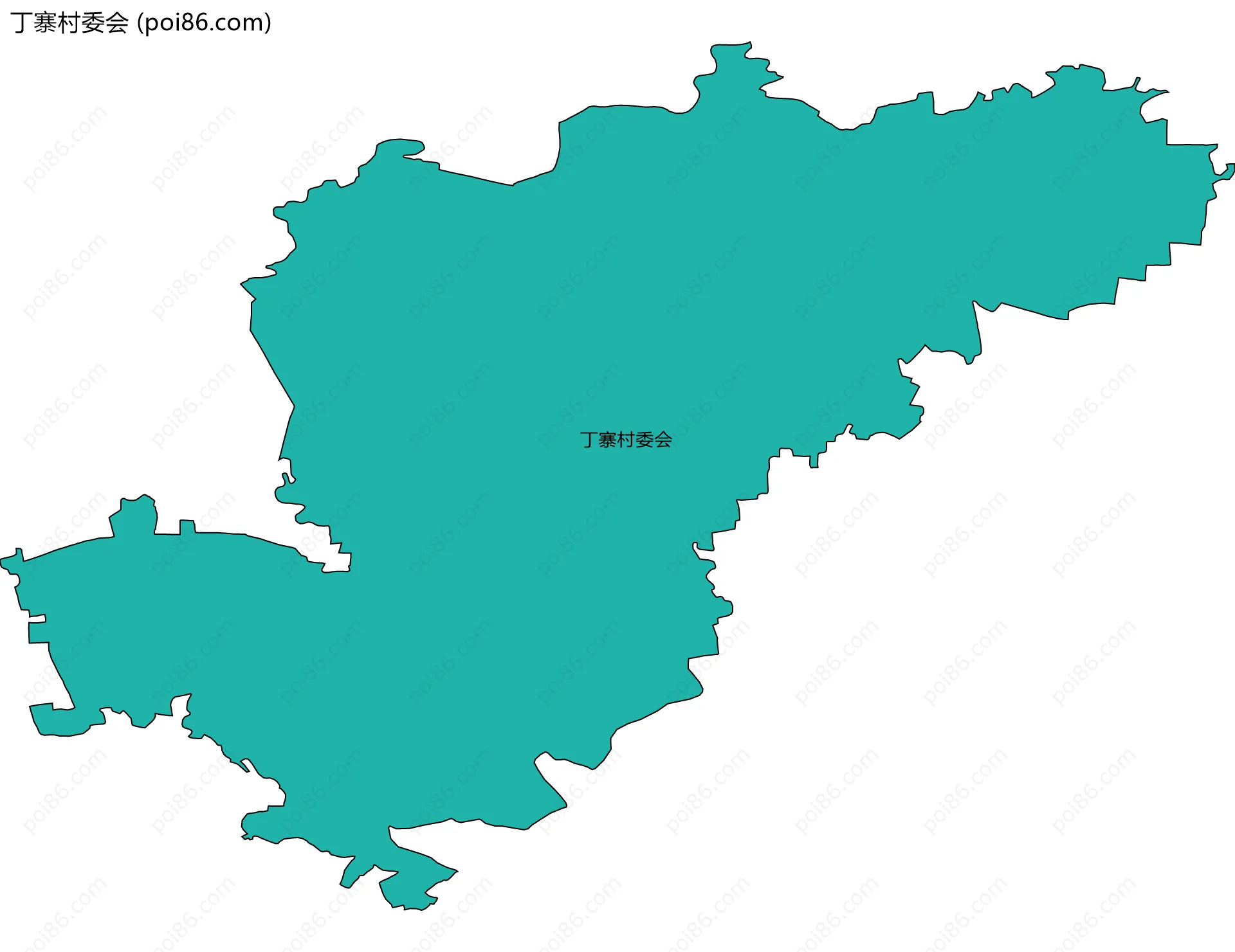 丁寨村委会边界地图