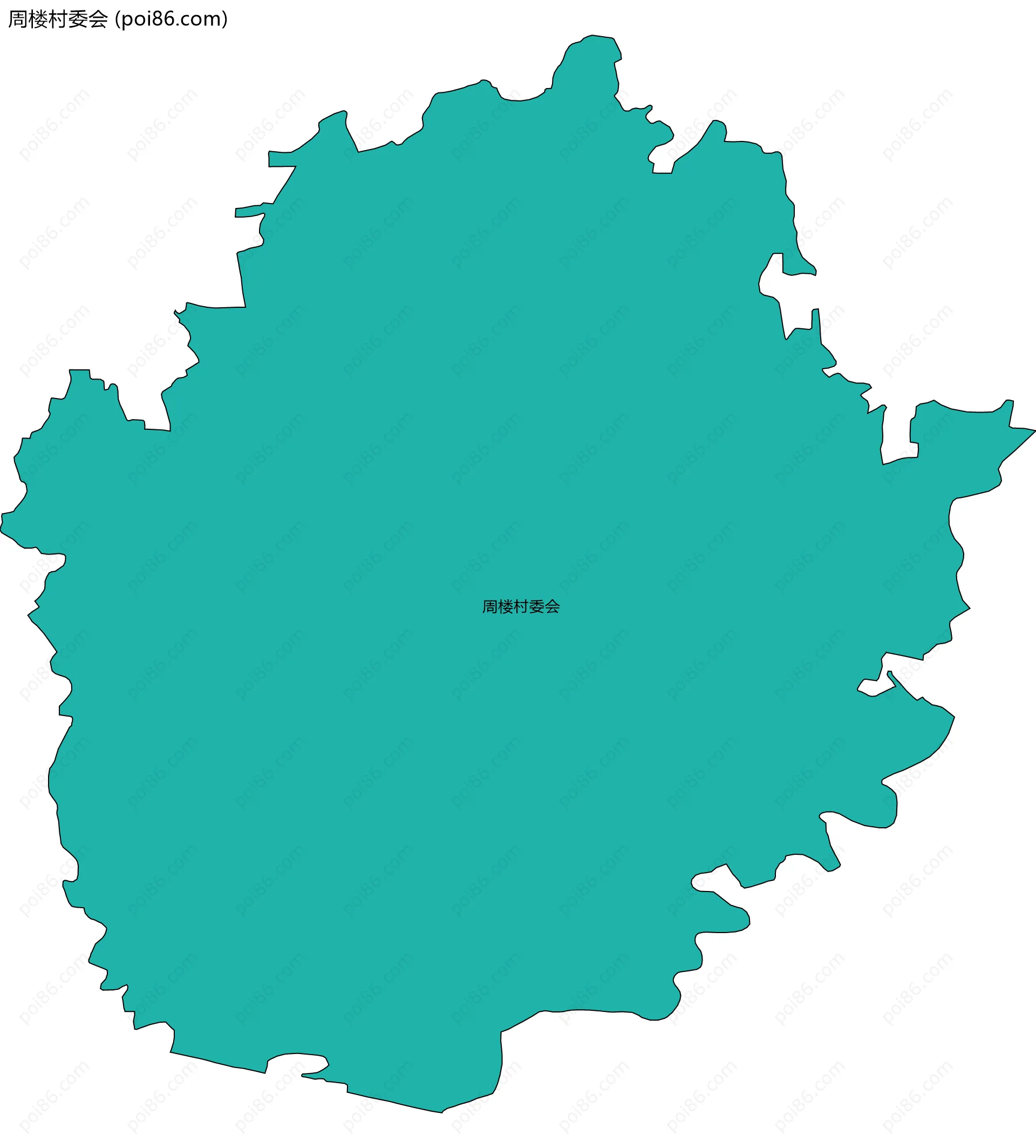 周楼村委会边界地图