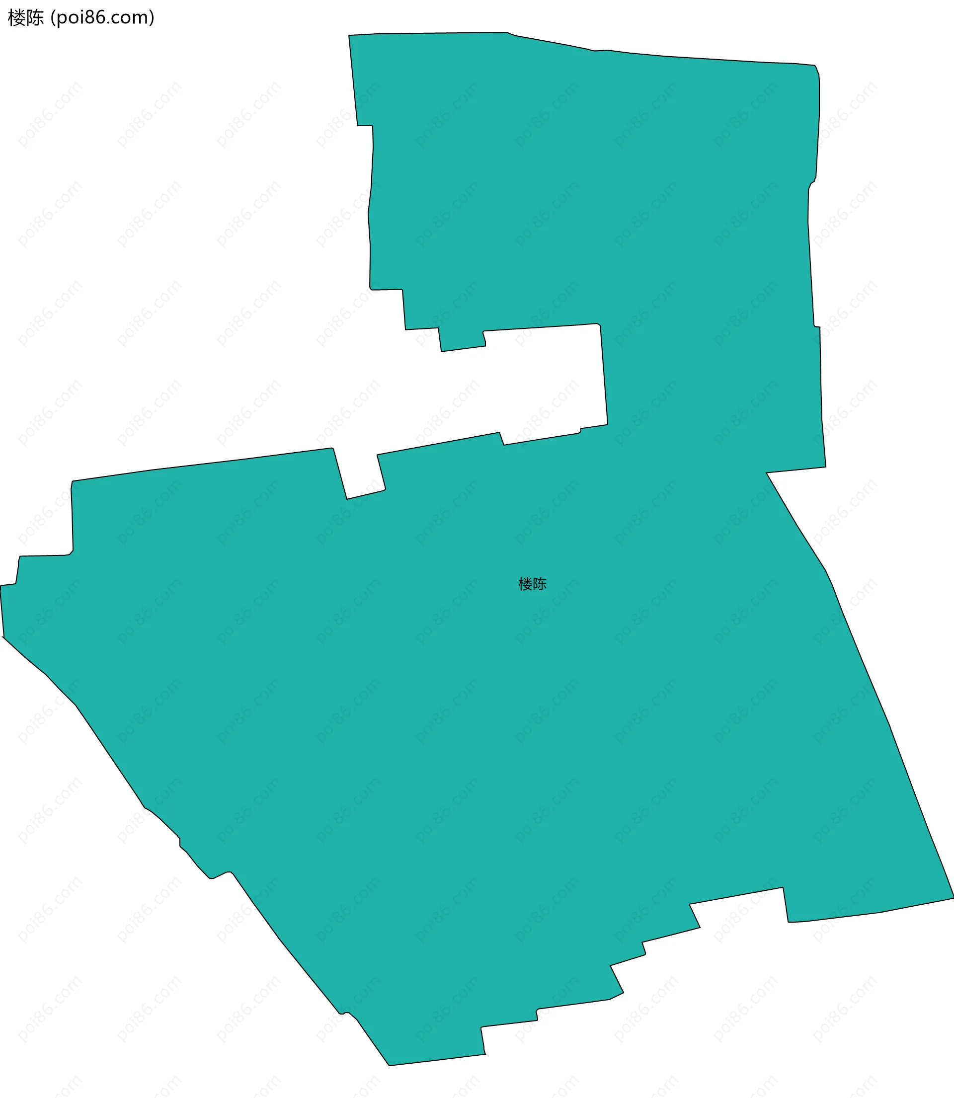 楼陈边界地图
