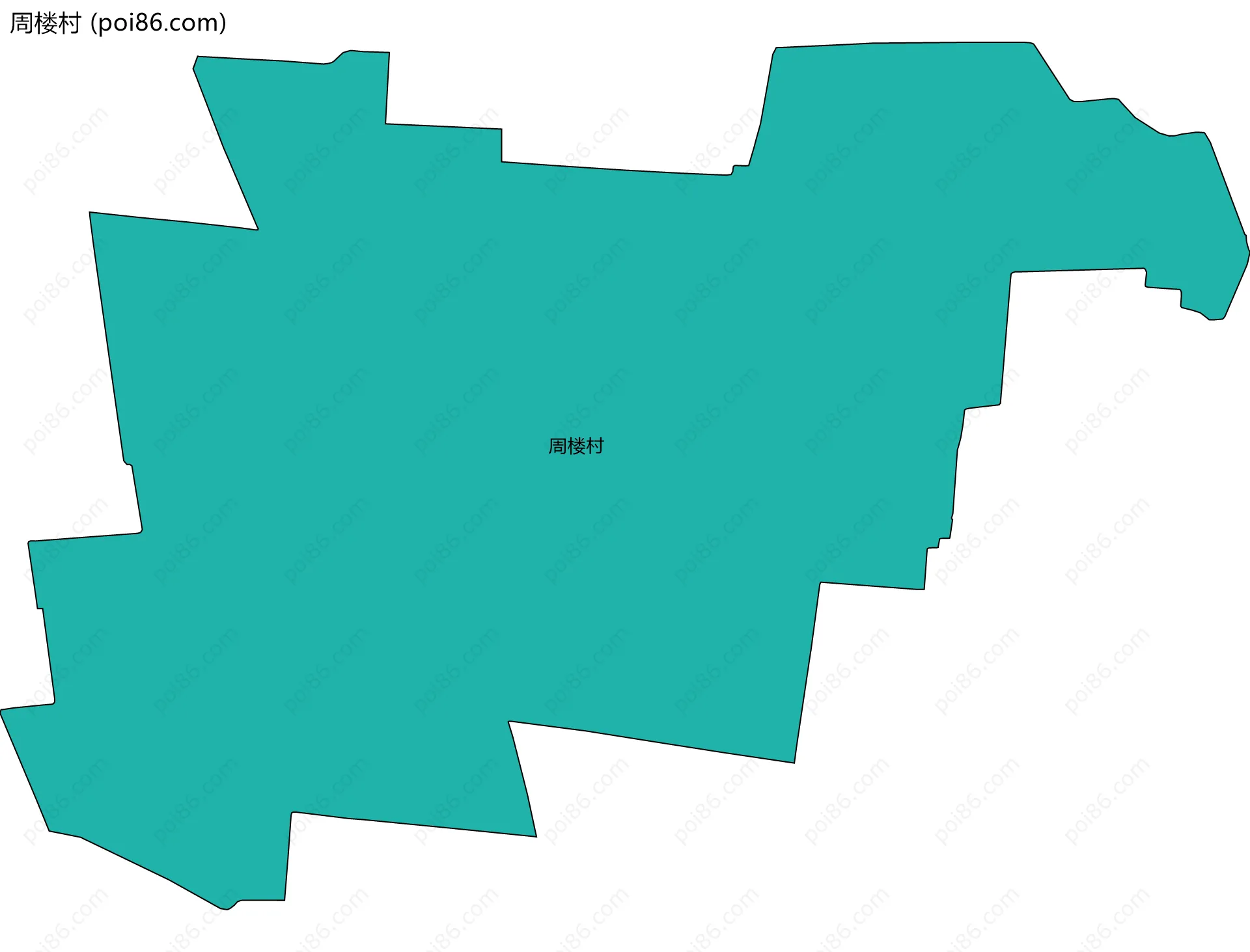周楼村边界地图