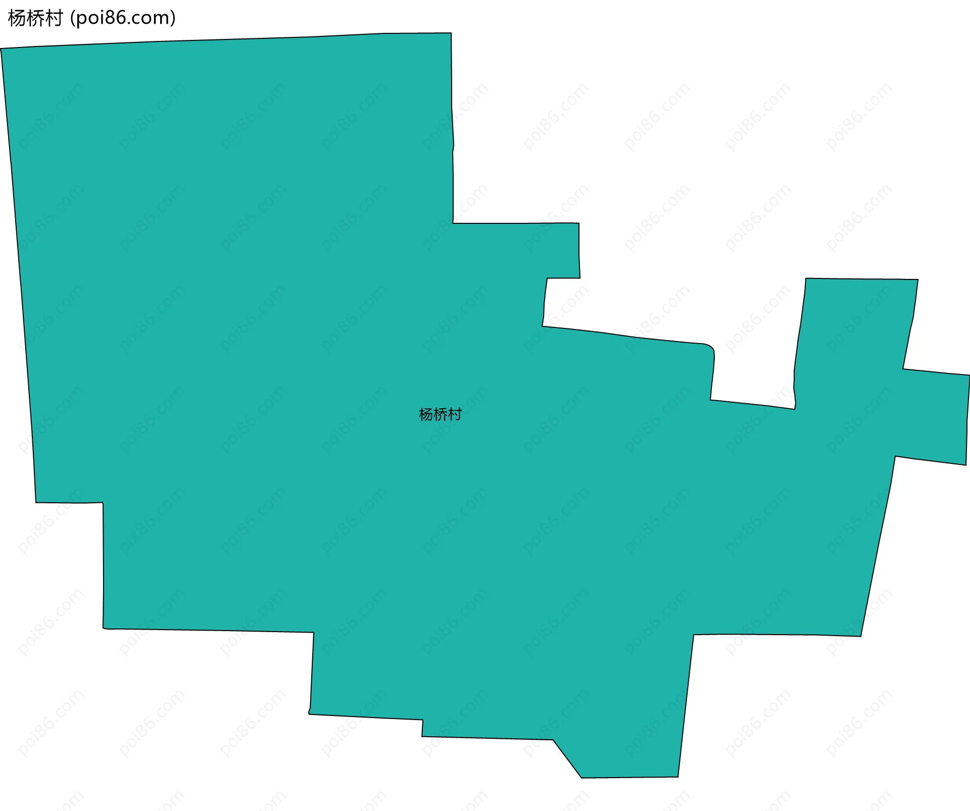 杨桥村边界地图