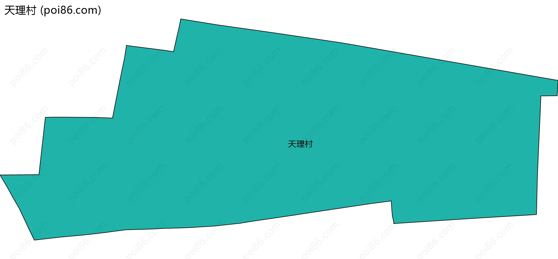 天理村边界地图