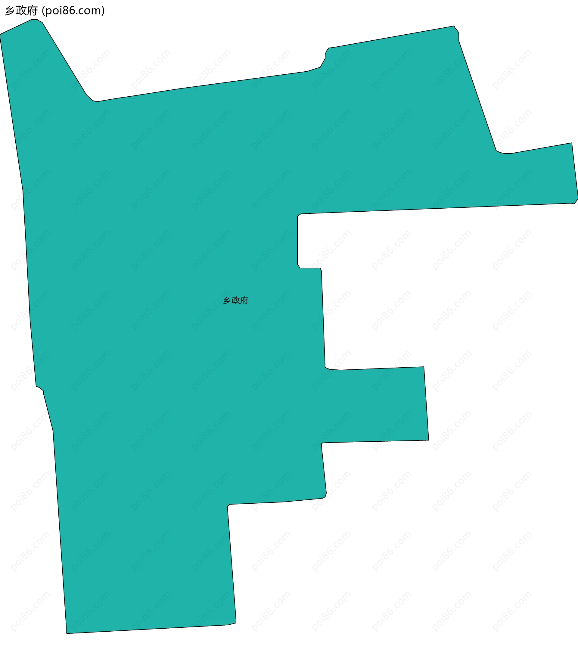 乡政府边界地图