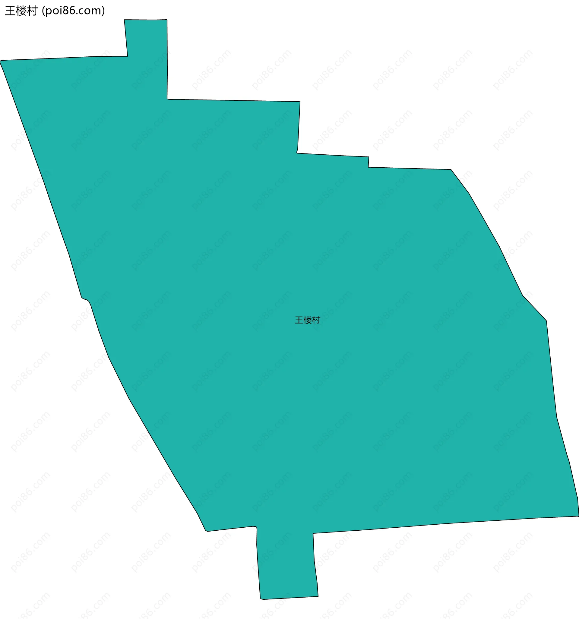 王楼村边界地图