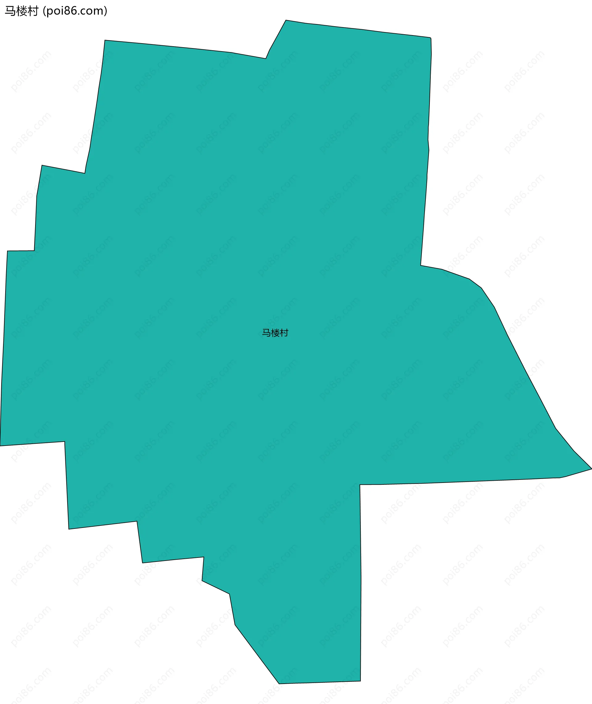 马楼村边界地图