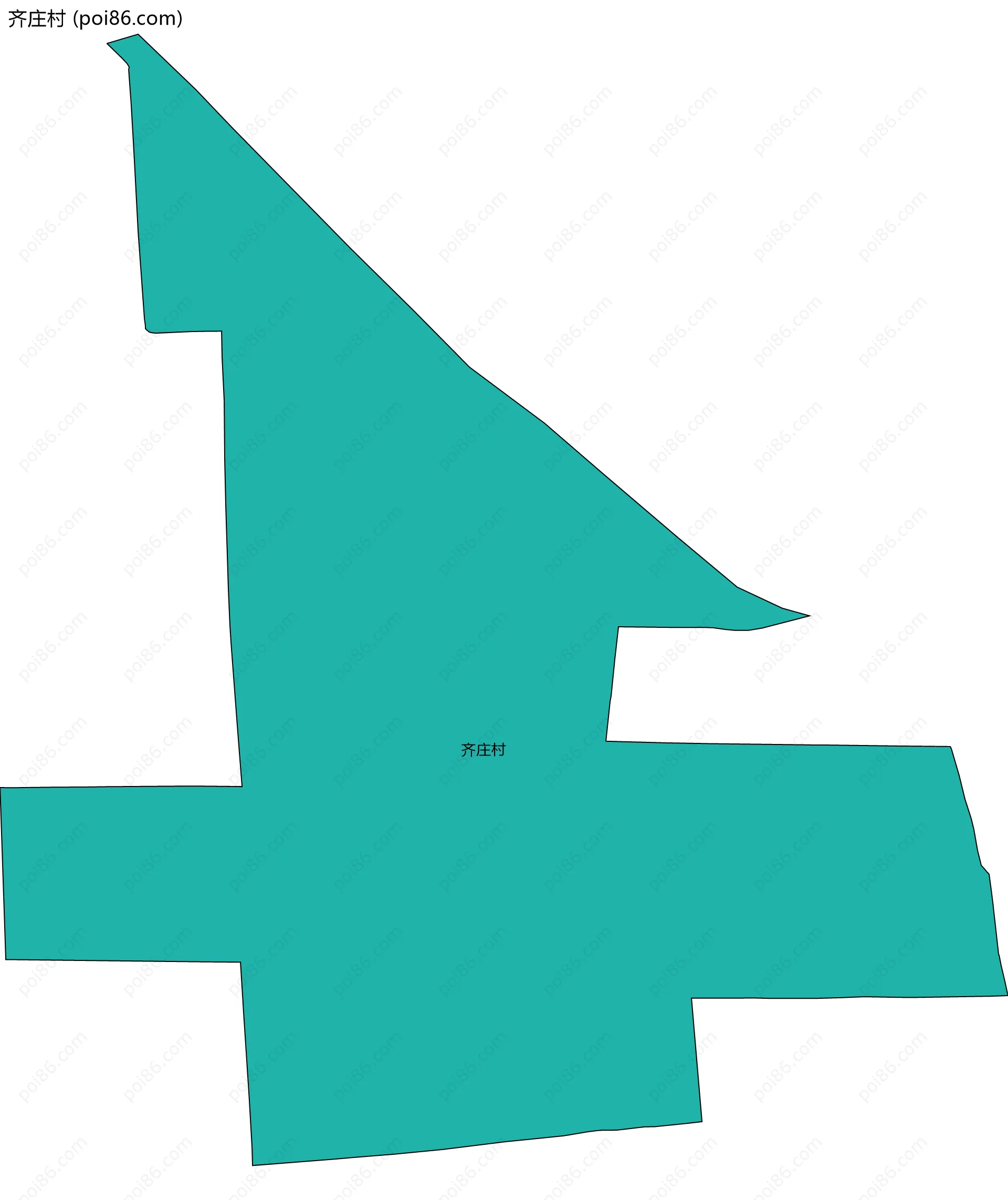 齐庄村边界地图